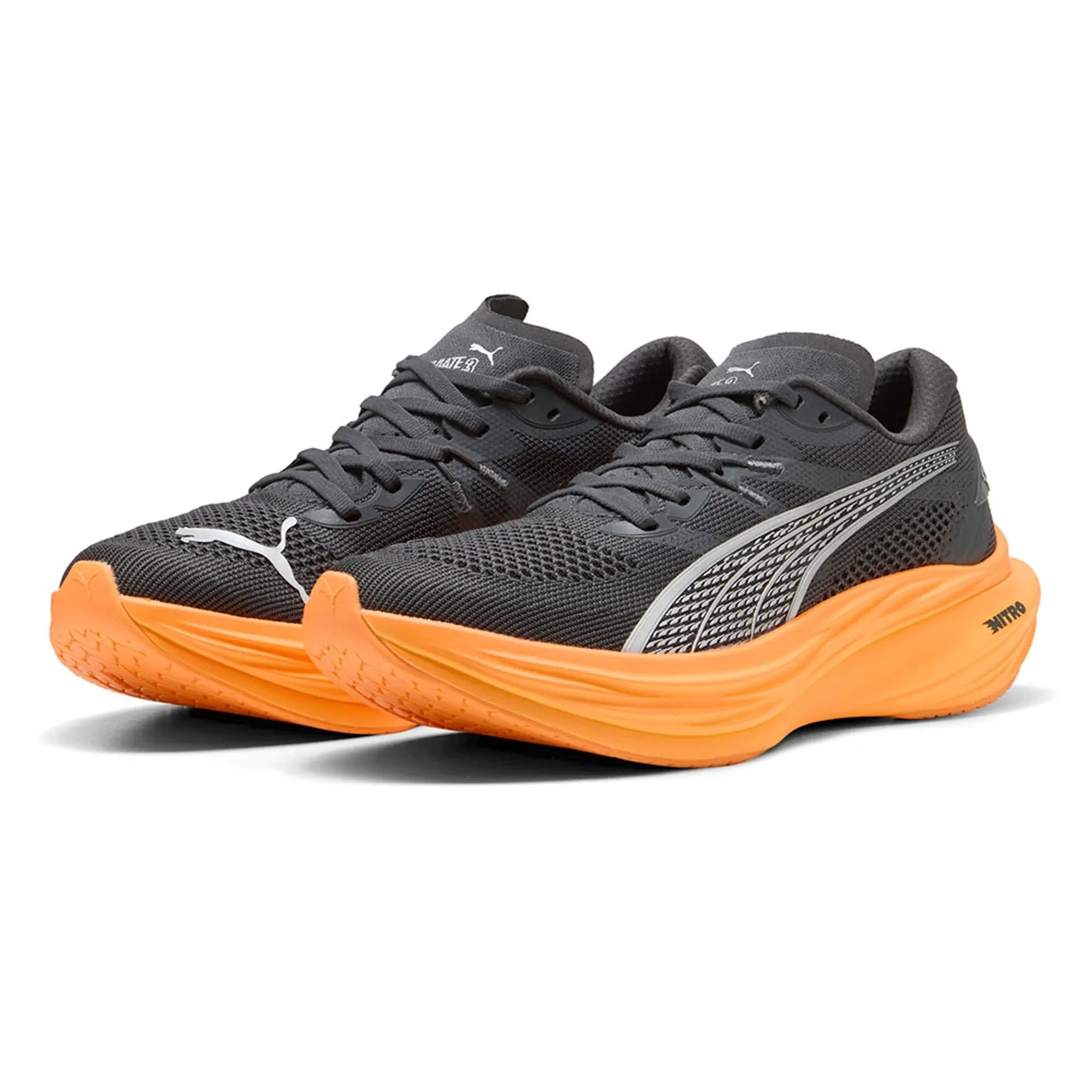 PUMA Deviate Nitroâ¢ 3 Running Shoes Men, Dusky Grey/Heat Fire