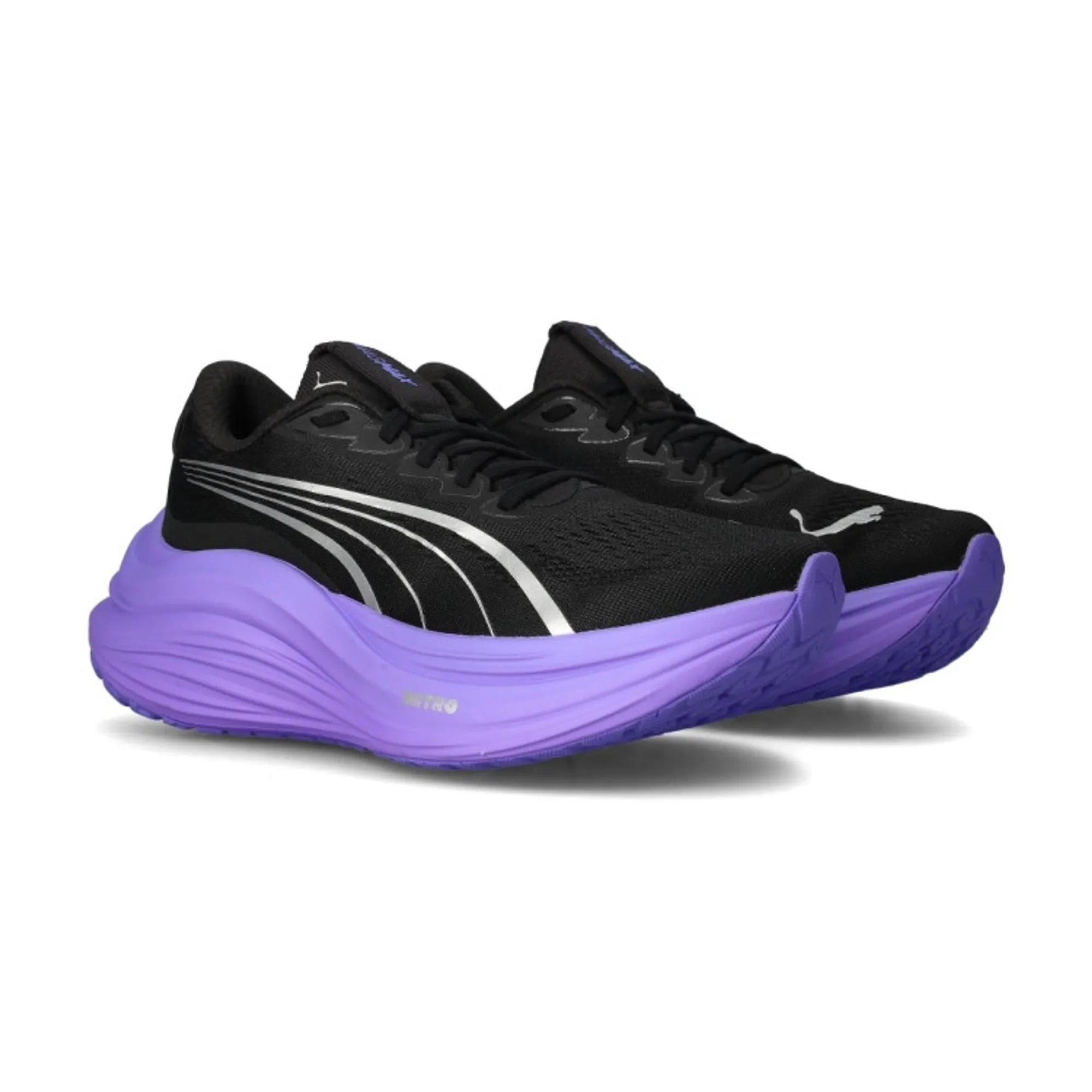 PUMA Magmax Nitroâ¢ Running Shoes Women, Black/Dark Amethyst