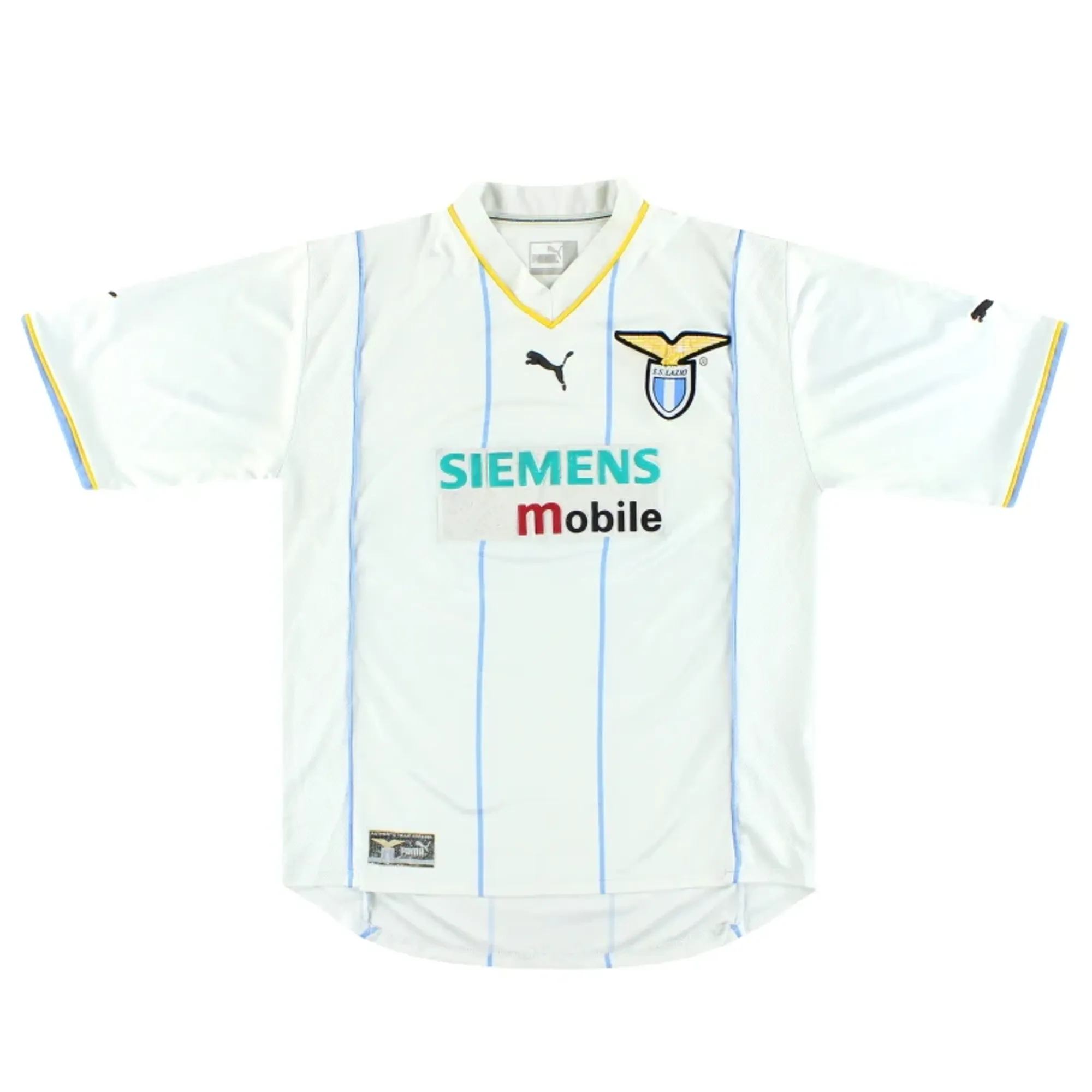 2001-02 Lazio Puma European Home Shirt M - Lazio / Very good 