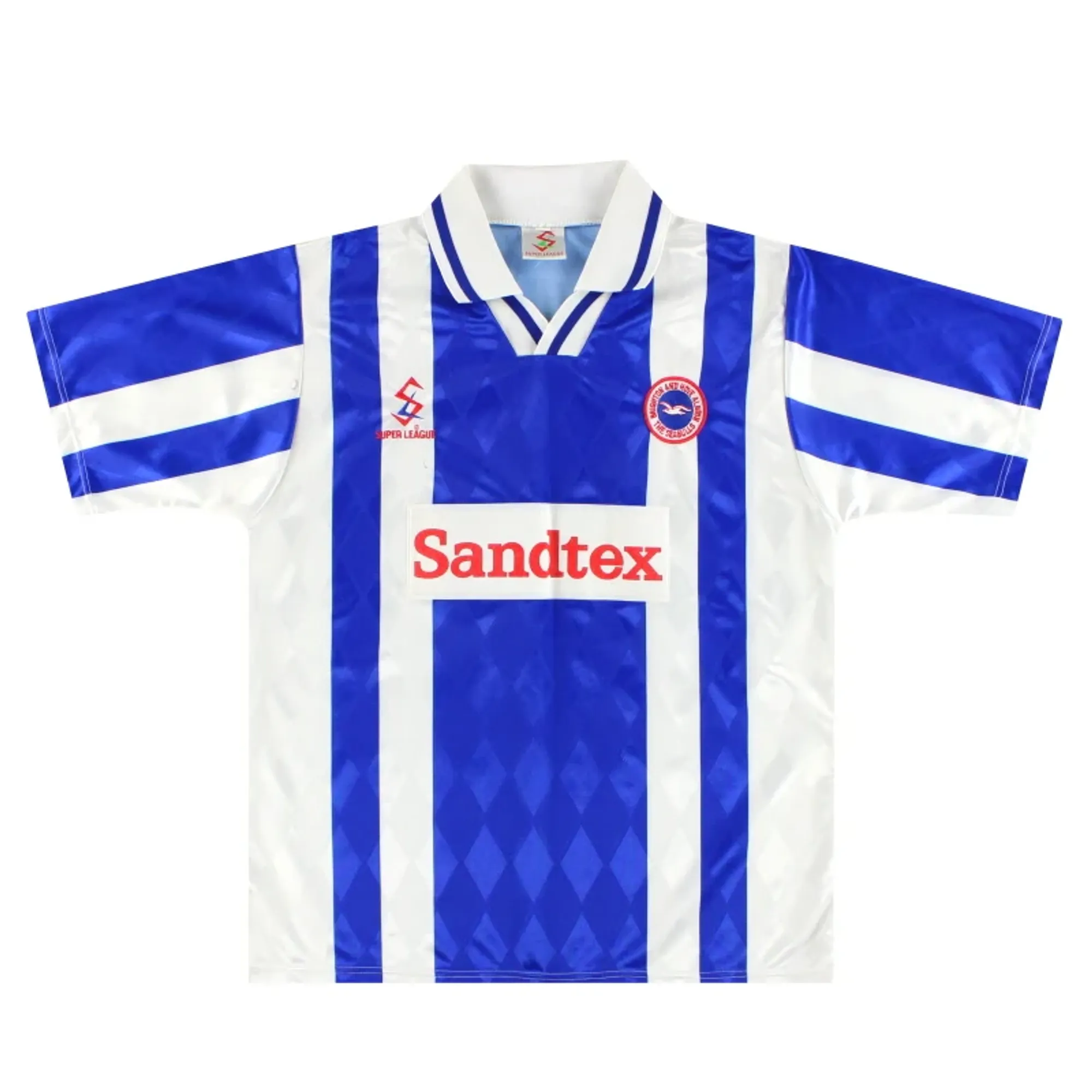 1997-98 Brighton Super League Home Shirt M - Brighton and Hove Albion / Excellent 