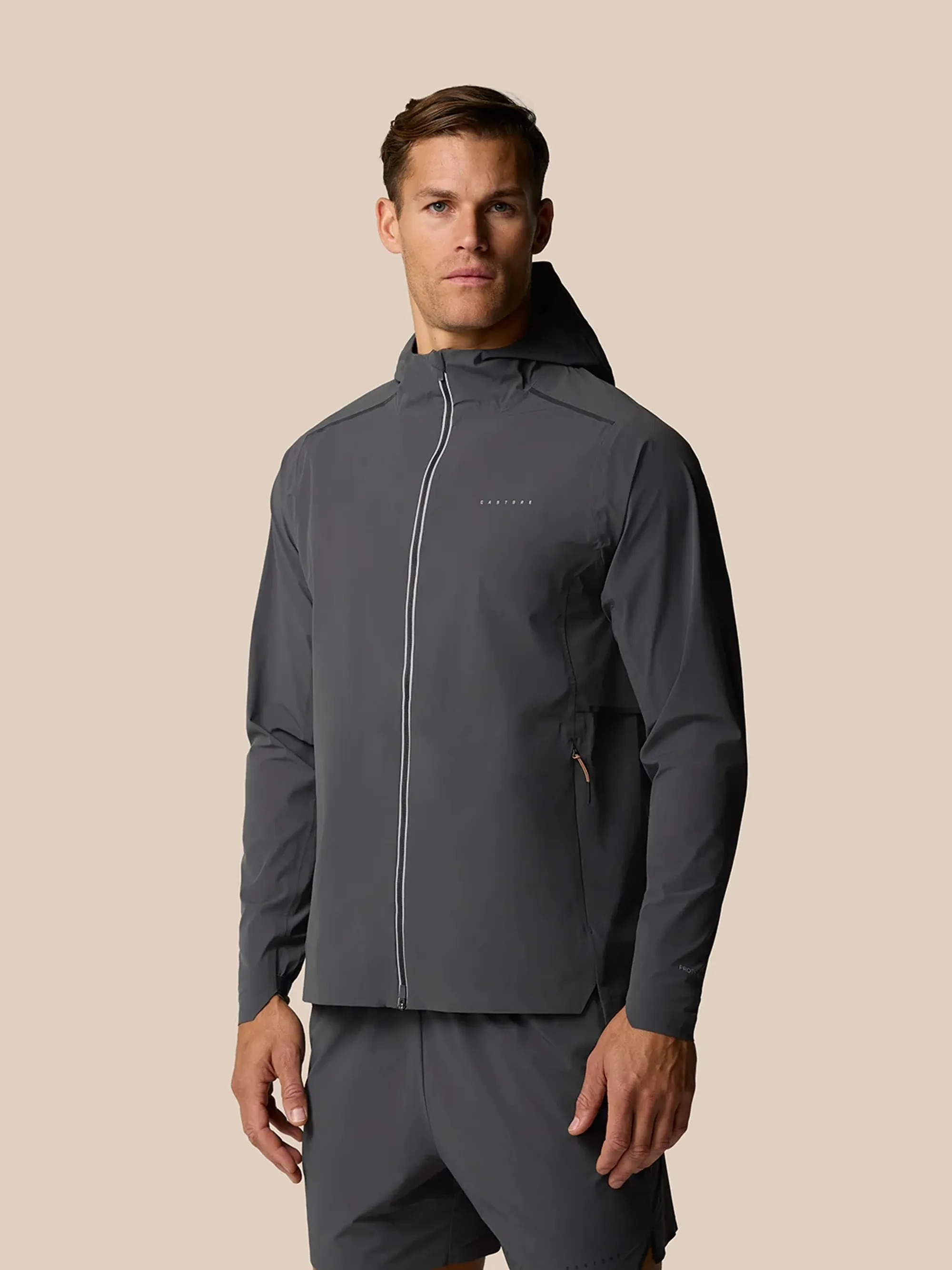 Castore Zone Training Lvs Jacket - Thyme/black Reflective