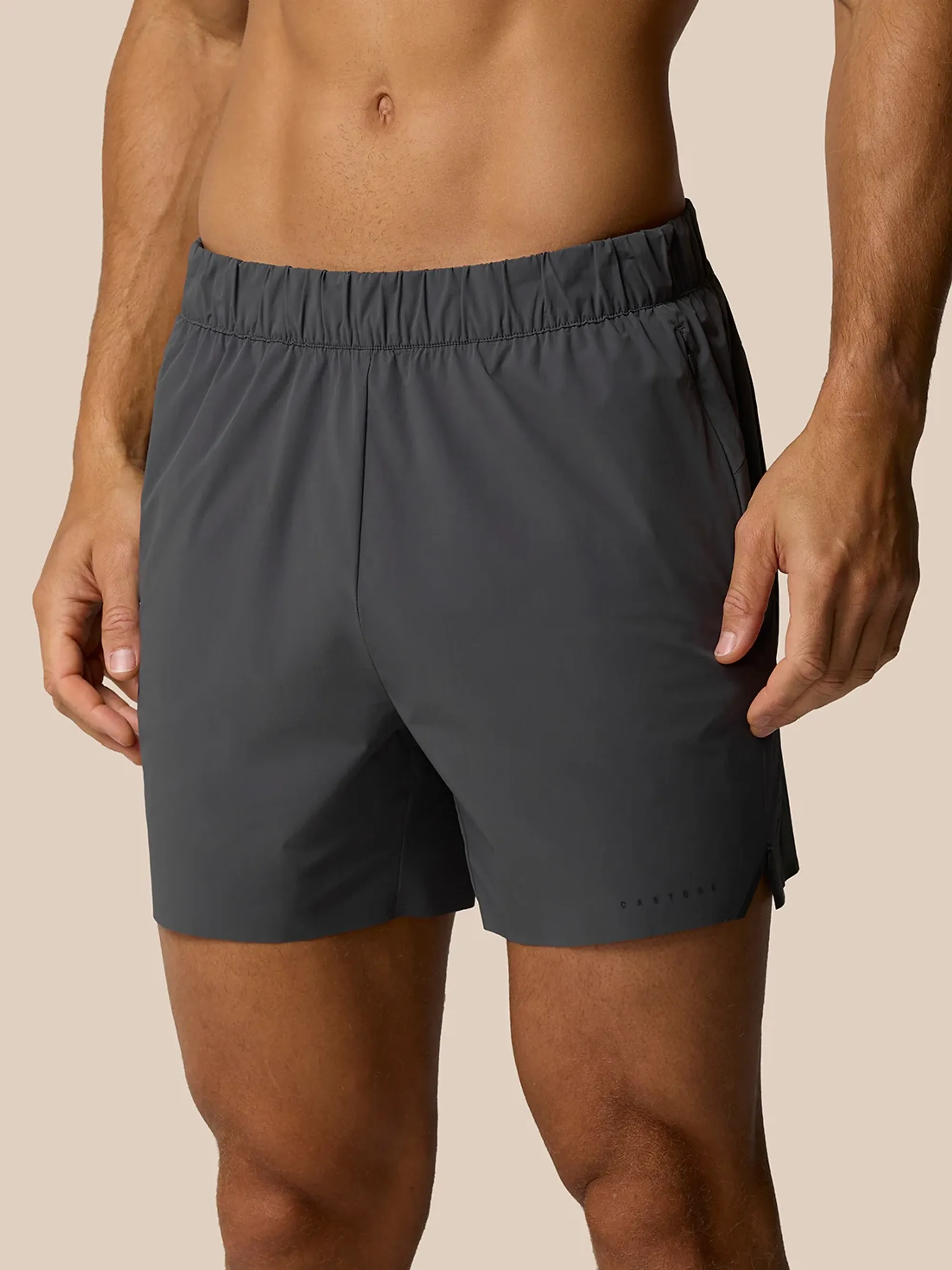 Castore Zone Training Lvs 5" Shorts - Gunmetal/ Black Reflective