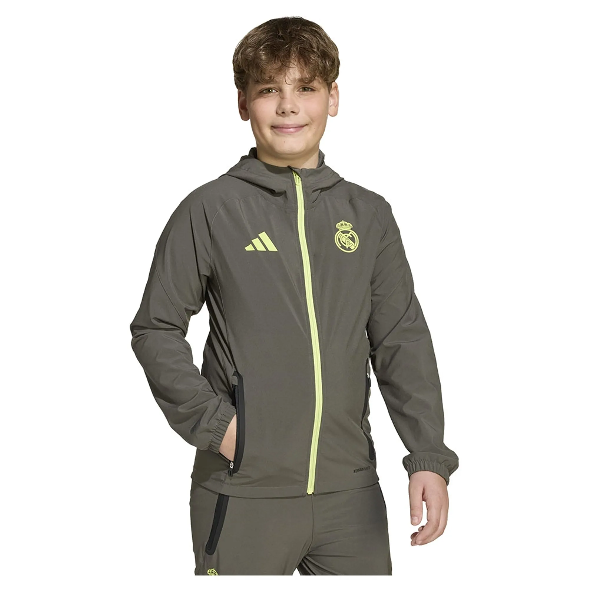 Adidas Real Madrid Tiro 25/26 Competition Vis Tech Travel Junior Jacket