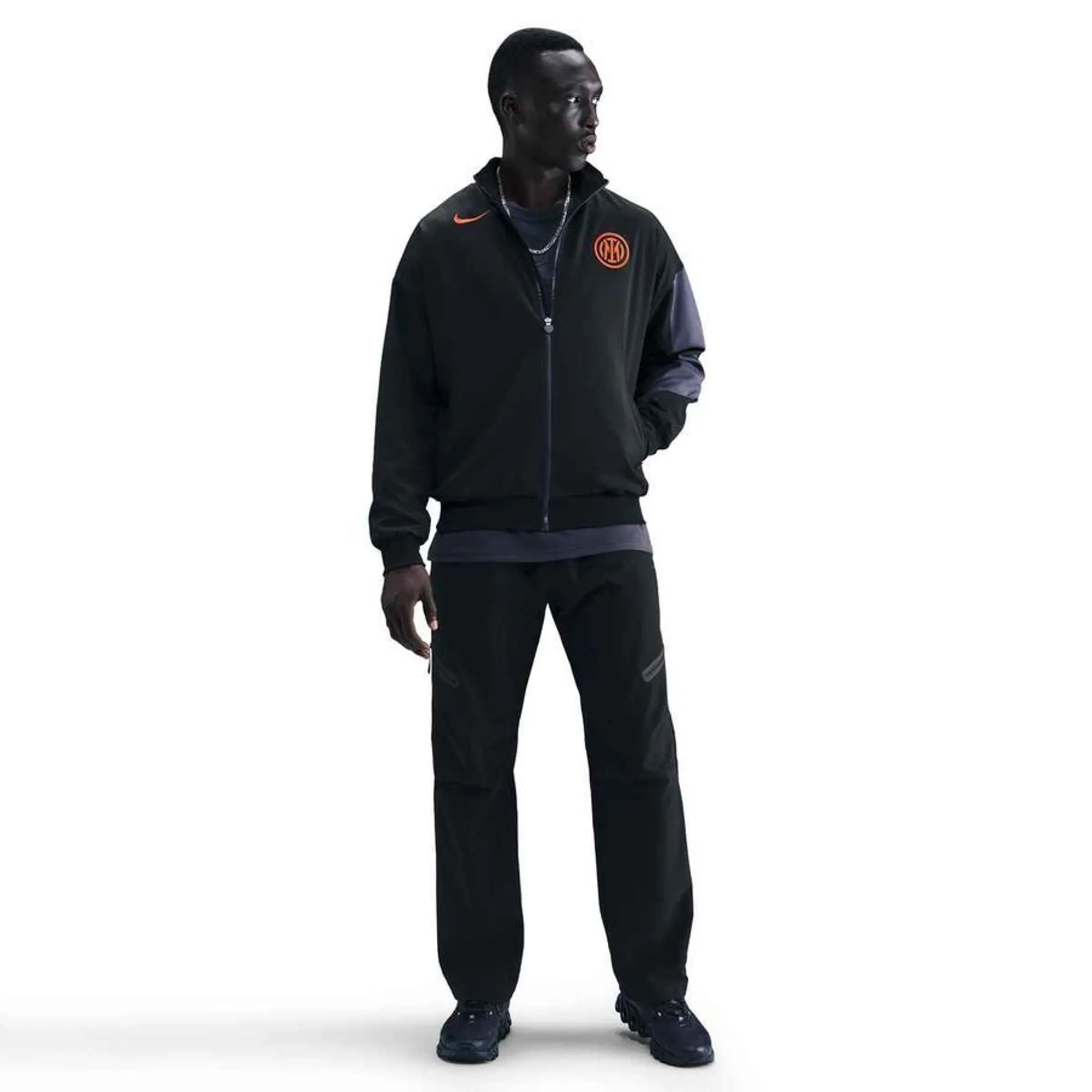 Inter Training Jacket Dri-Fit Strike Anthem 3Rd - Black/Thunder Blue/Safety Orange - ['Black']