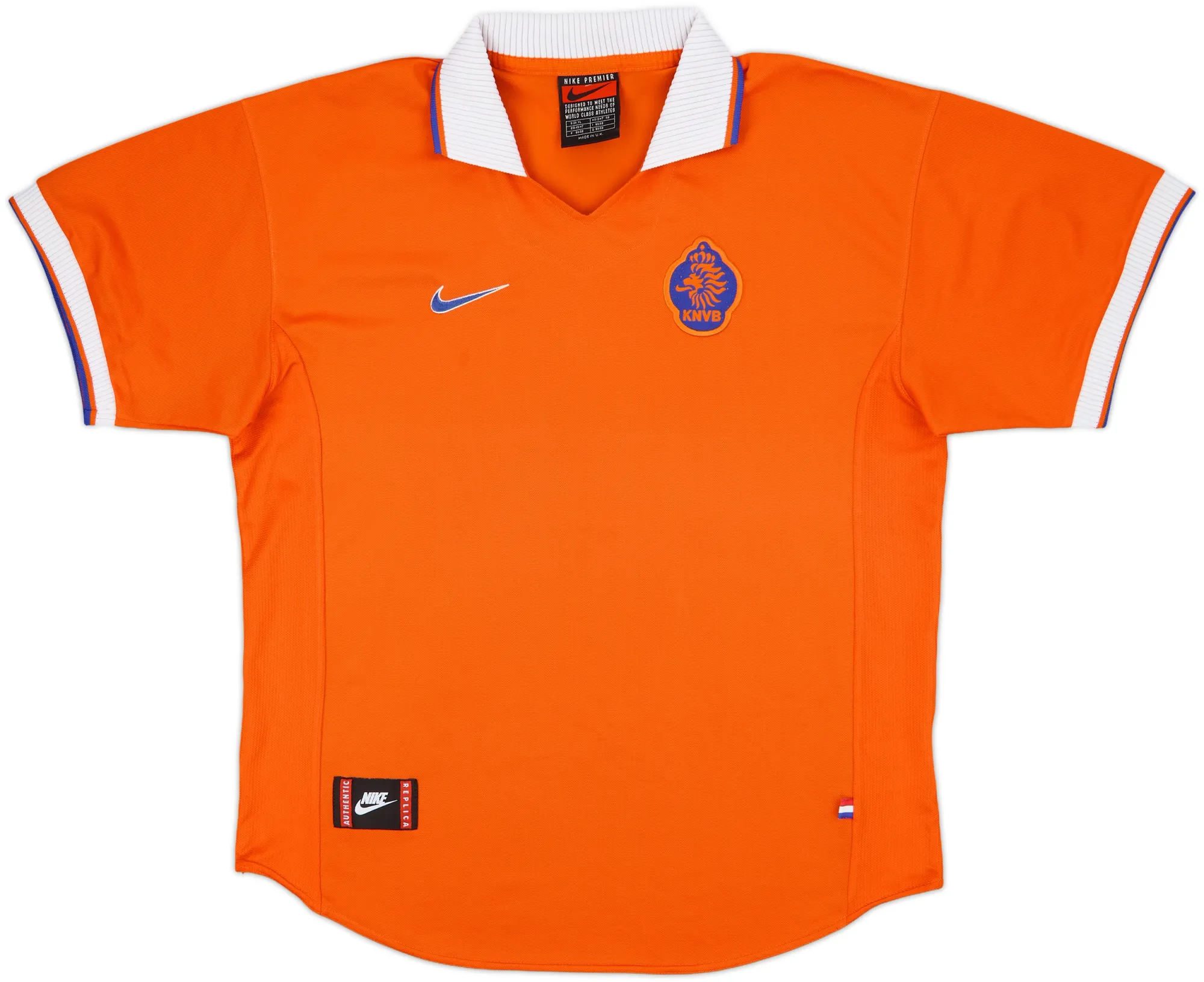 Nike Netherlands Mens SS Home Shirt 1997