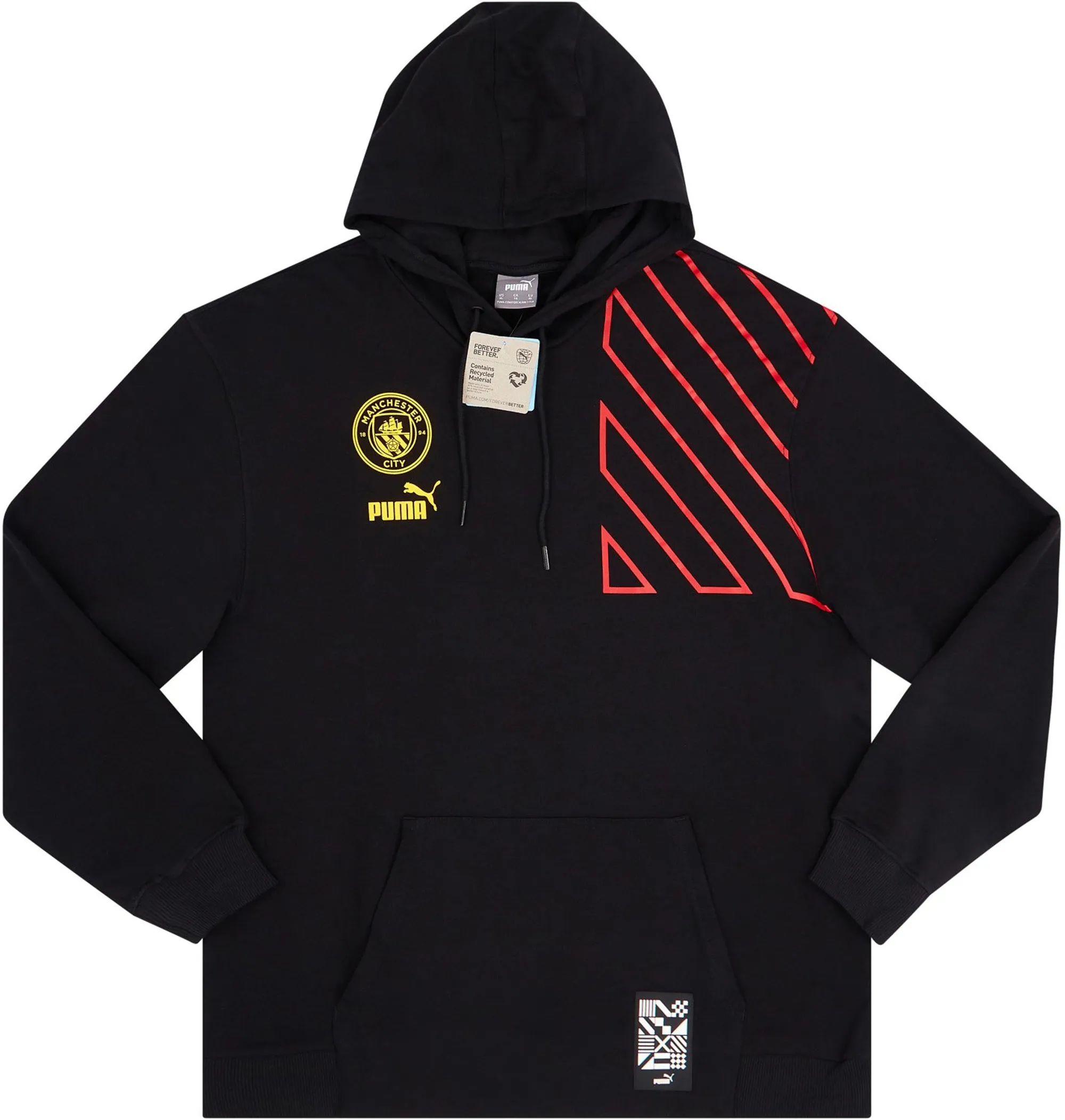 2022-23 Manchester City Puma FtblCulture Hooded Sweat Top (L)