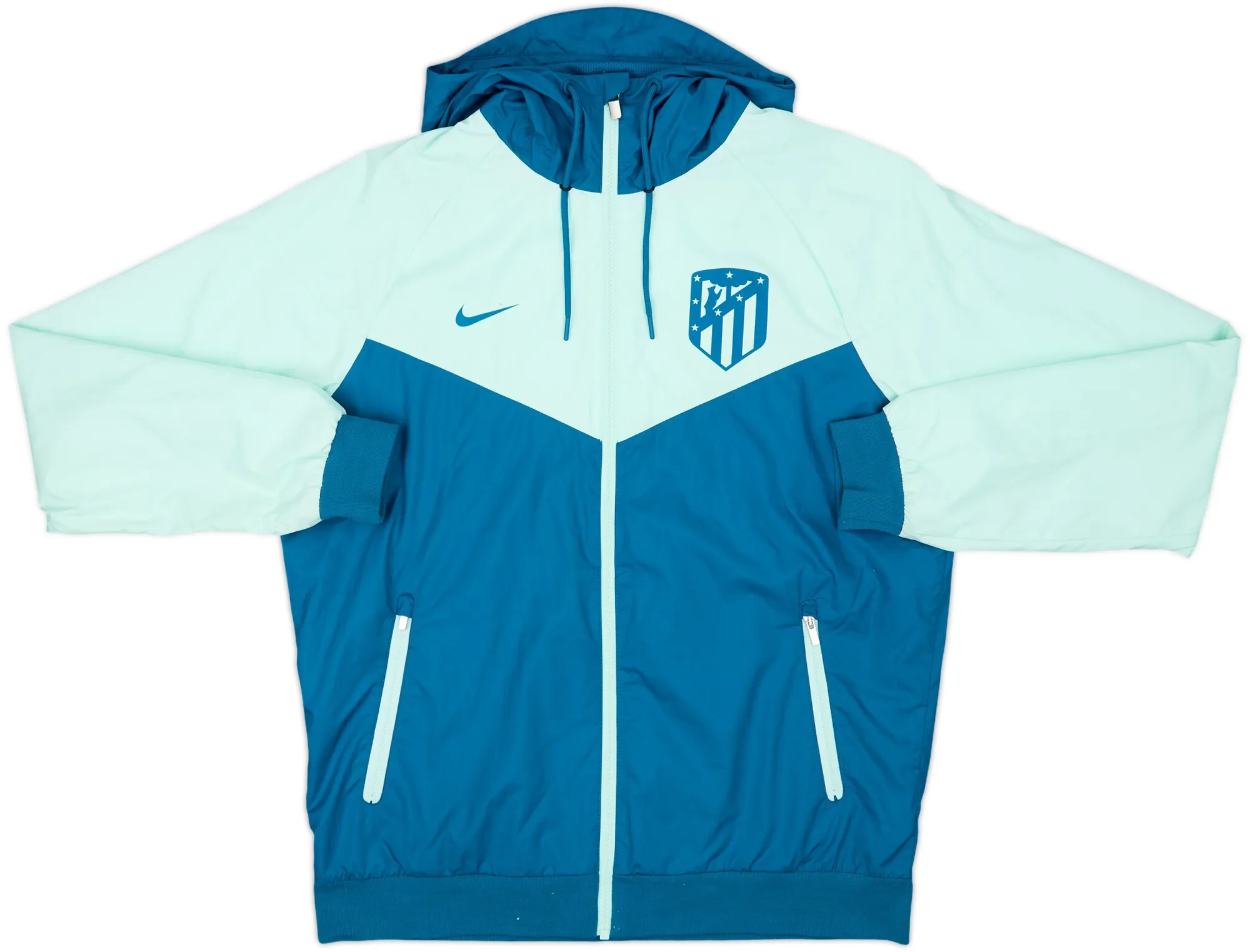 2018-19 Atletico Madrid Nike Hooded Rain Jacket - 8/10 - (M)
