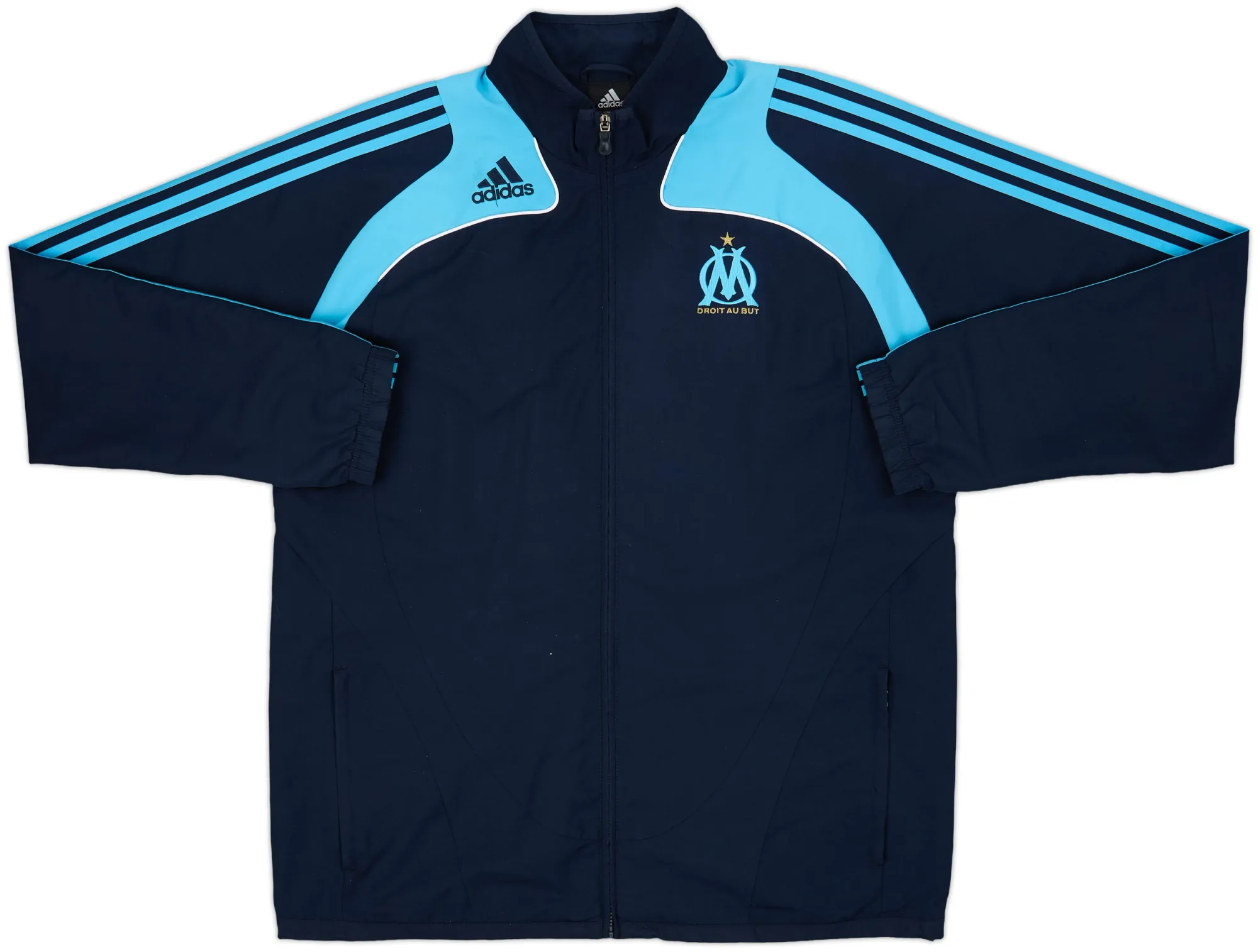 2008-09 Olympique Marseille adidas Track Jacket - 9/10 - (XL)