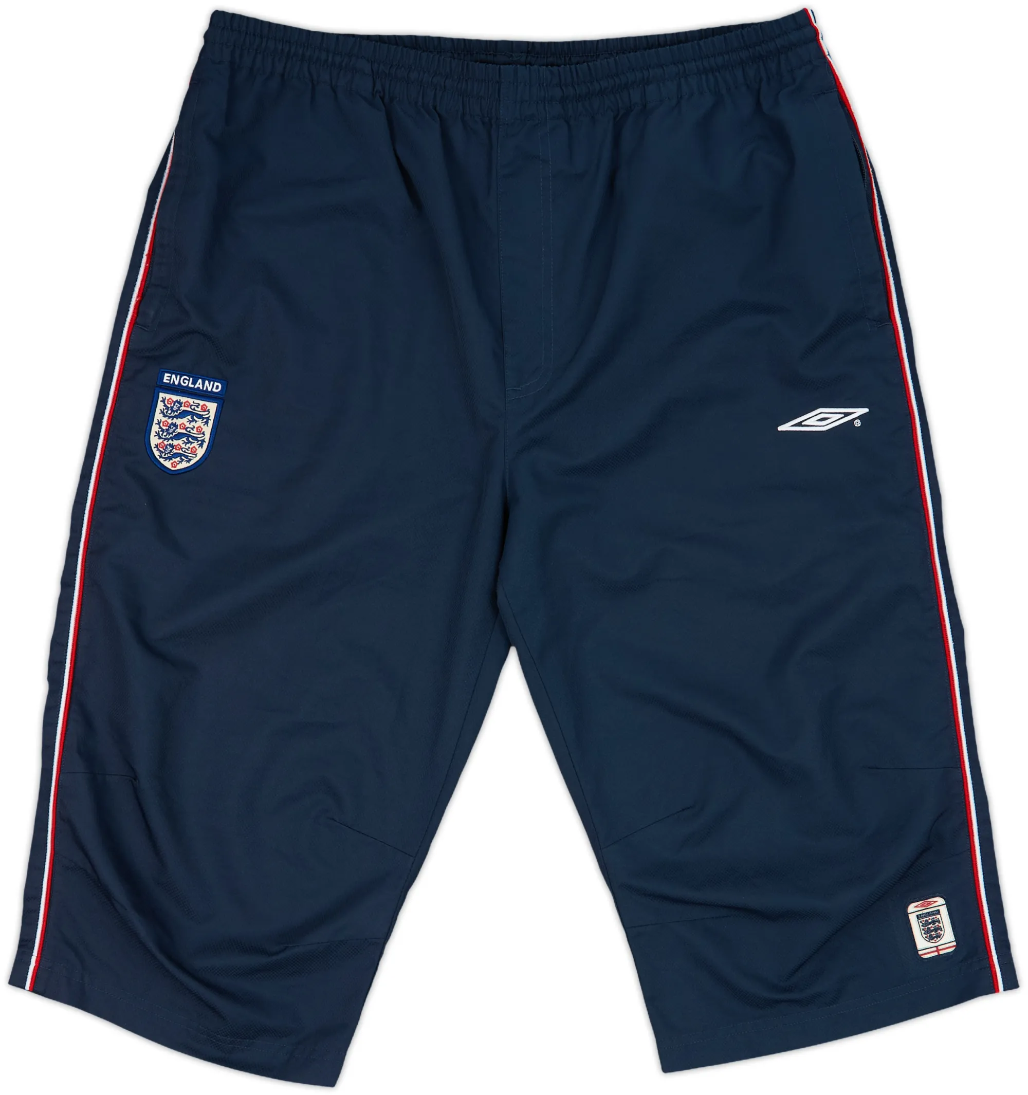 1999-02 England Umbro 3/4 Track Pants/Bottoms - 8/10 - (L)
