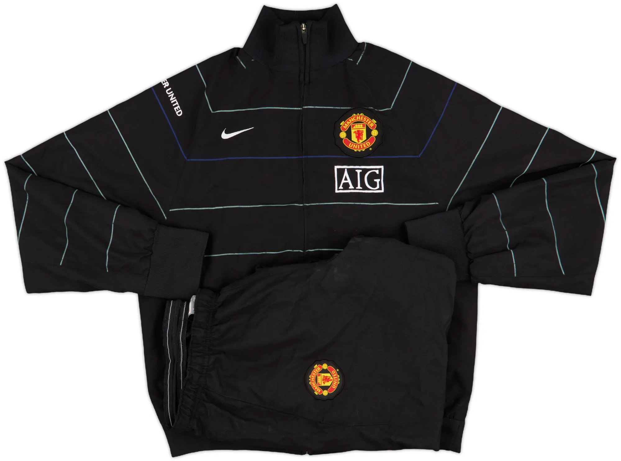 2008-09 Manchester United Nike Tracksuit - 8/10 - (M)