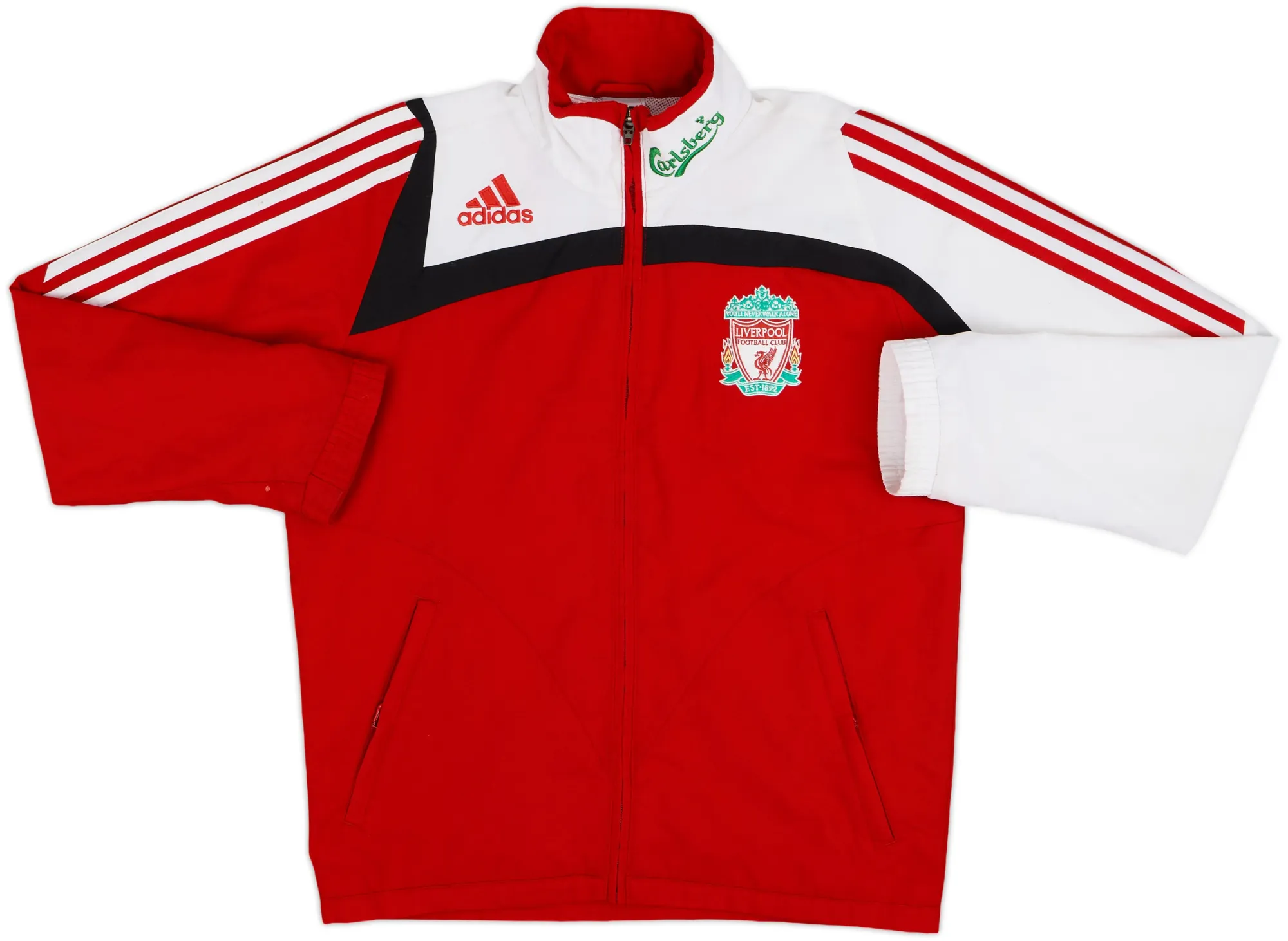 2007-08 Liverpool adidas Track Jacket - 7/10 - (L.Boys)