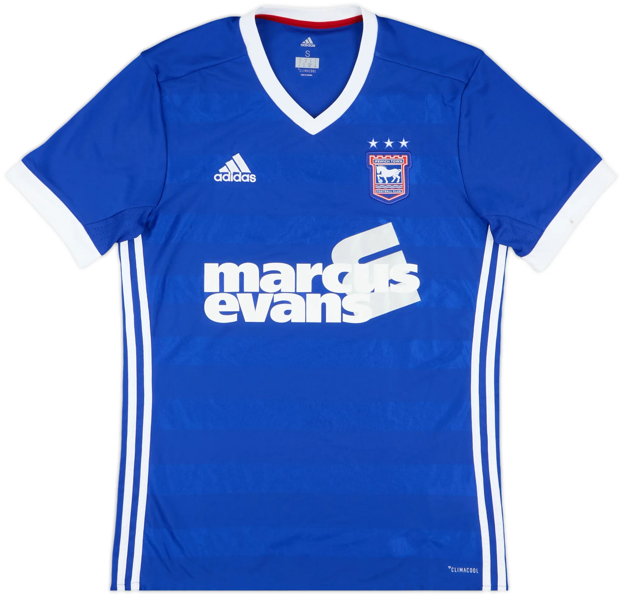 adidas Ipswich Town Mens SS Home Shirt 2017/18