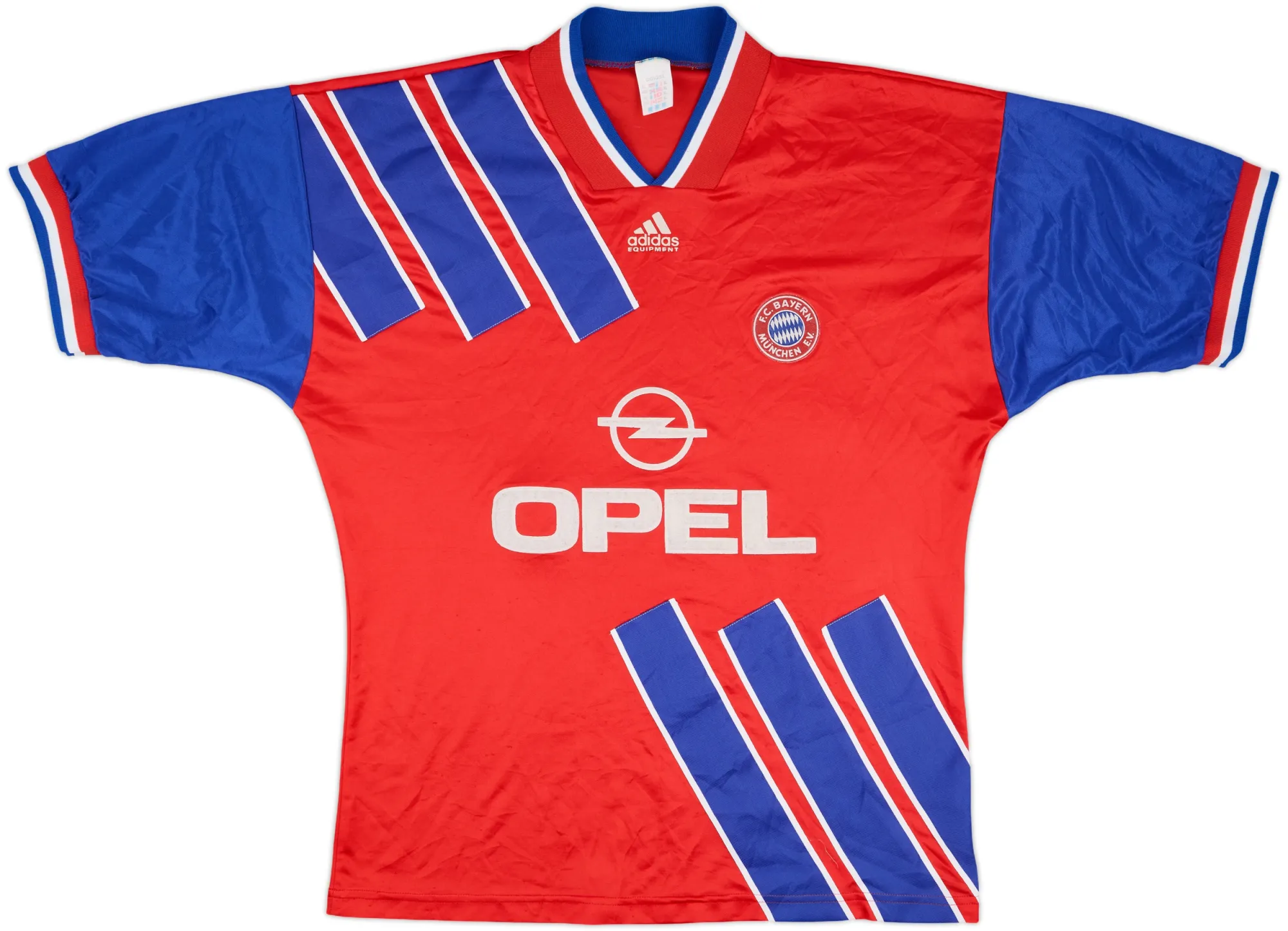 adidas Bayern Munich Mens SS Home Shirt 1993/95