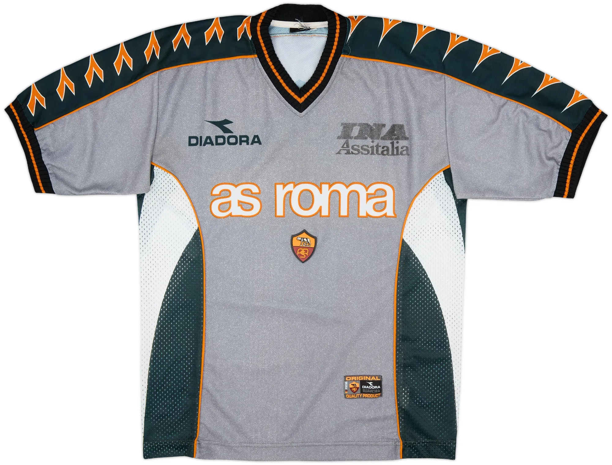 Diadora Roma Mens SS Home Shirt 1999/00
