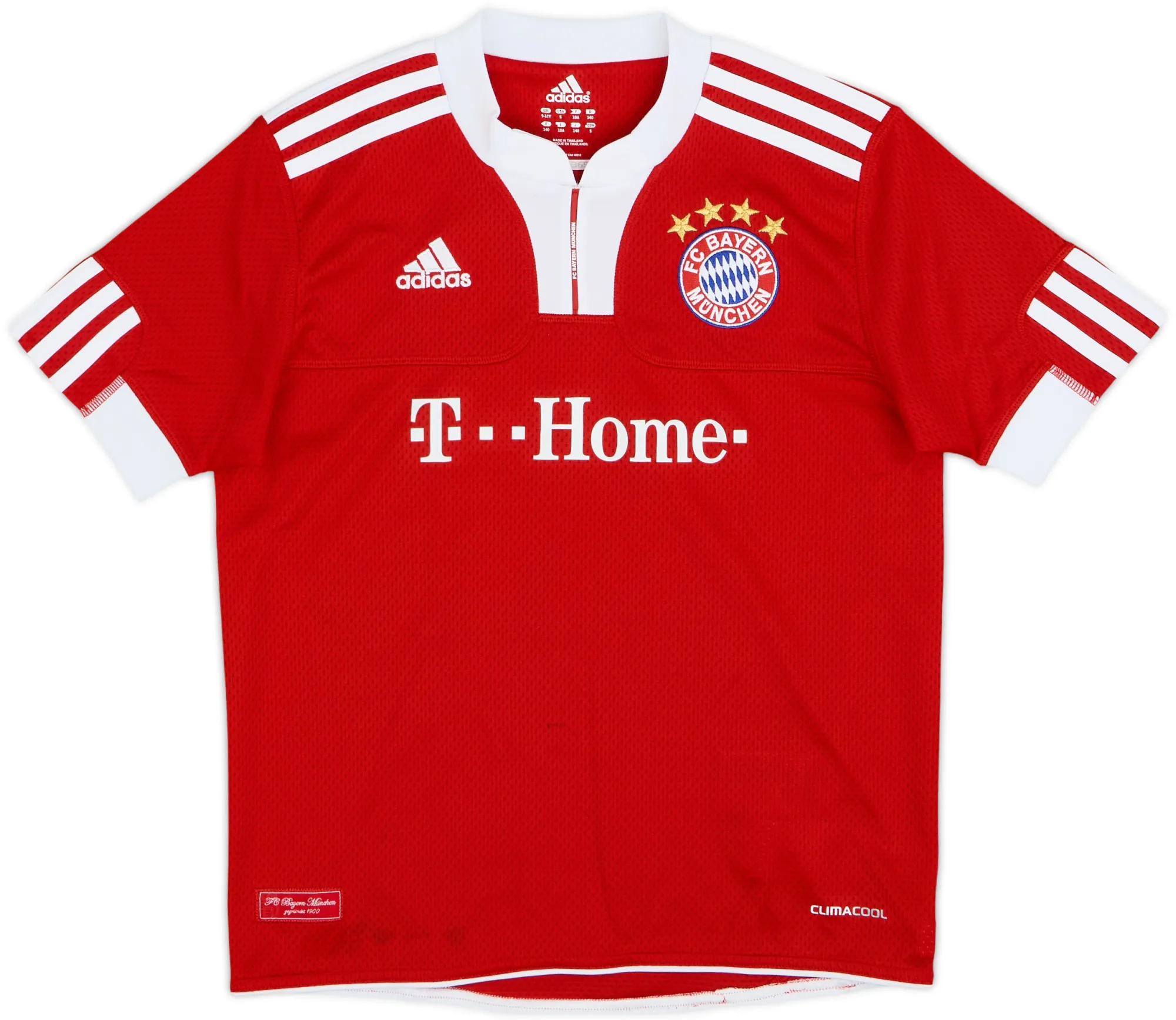 adidas Bayern Munich Boys SS Home Shirt 2009/10