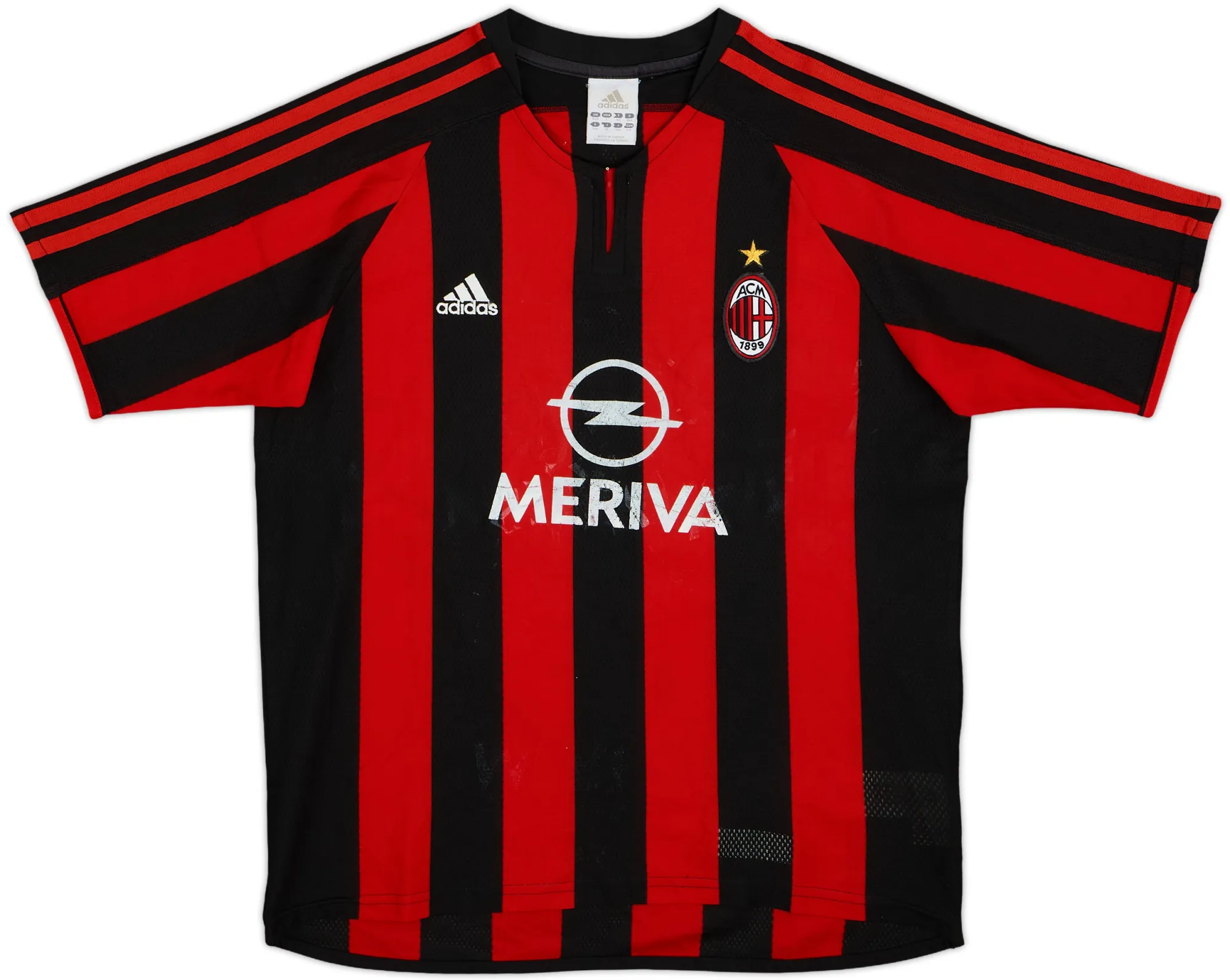 adidas AC Milan Boys SS Home Shirt 2003/04