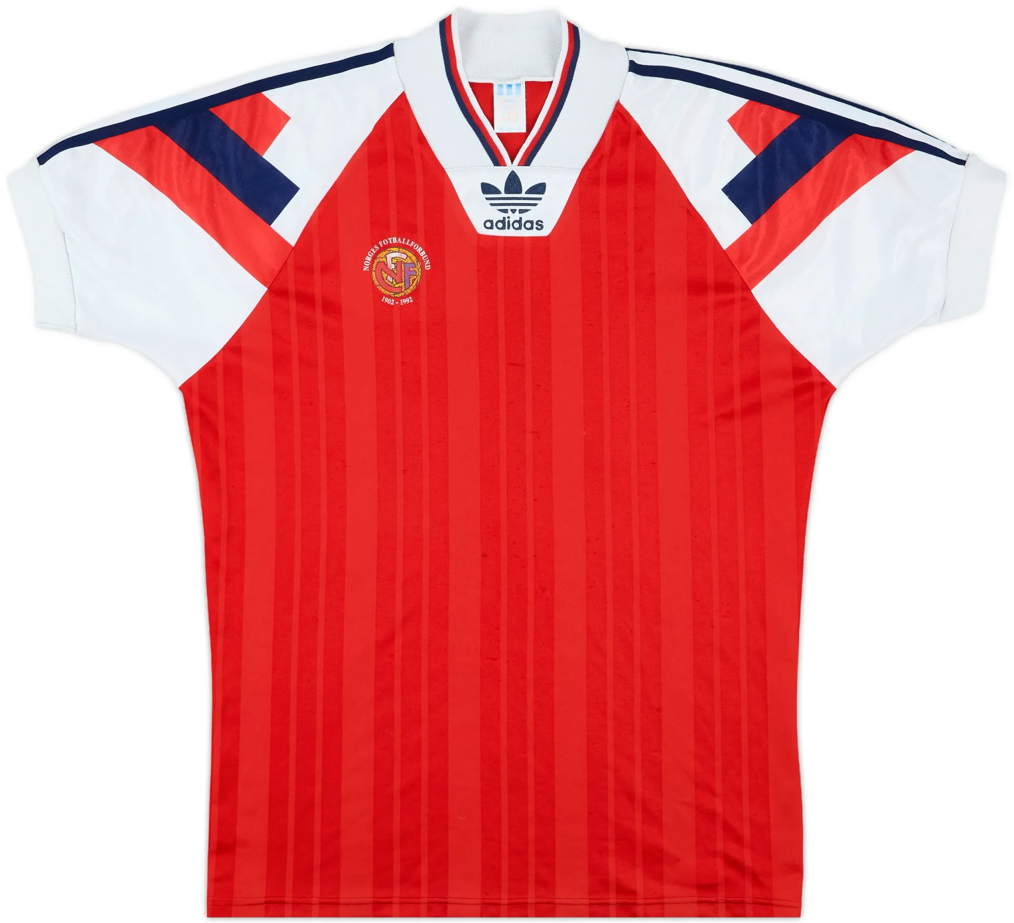 adidas Norway Mens SS Player Issue Home Shirt 1992