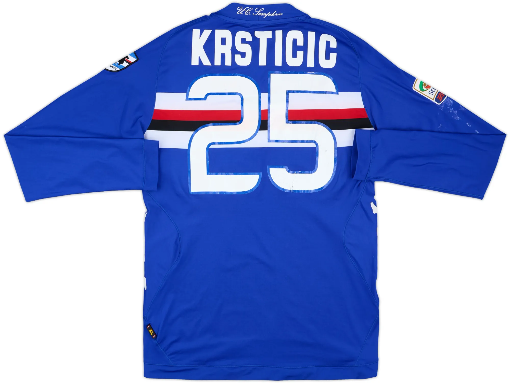 Kappa Sampdoria Mens LS Player Issue Home Shirt 2012/13