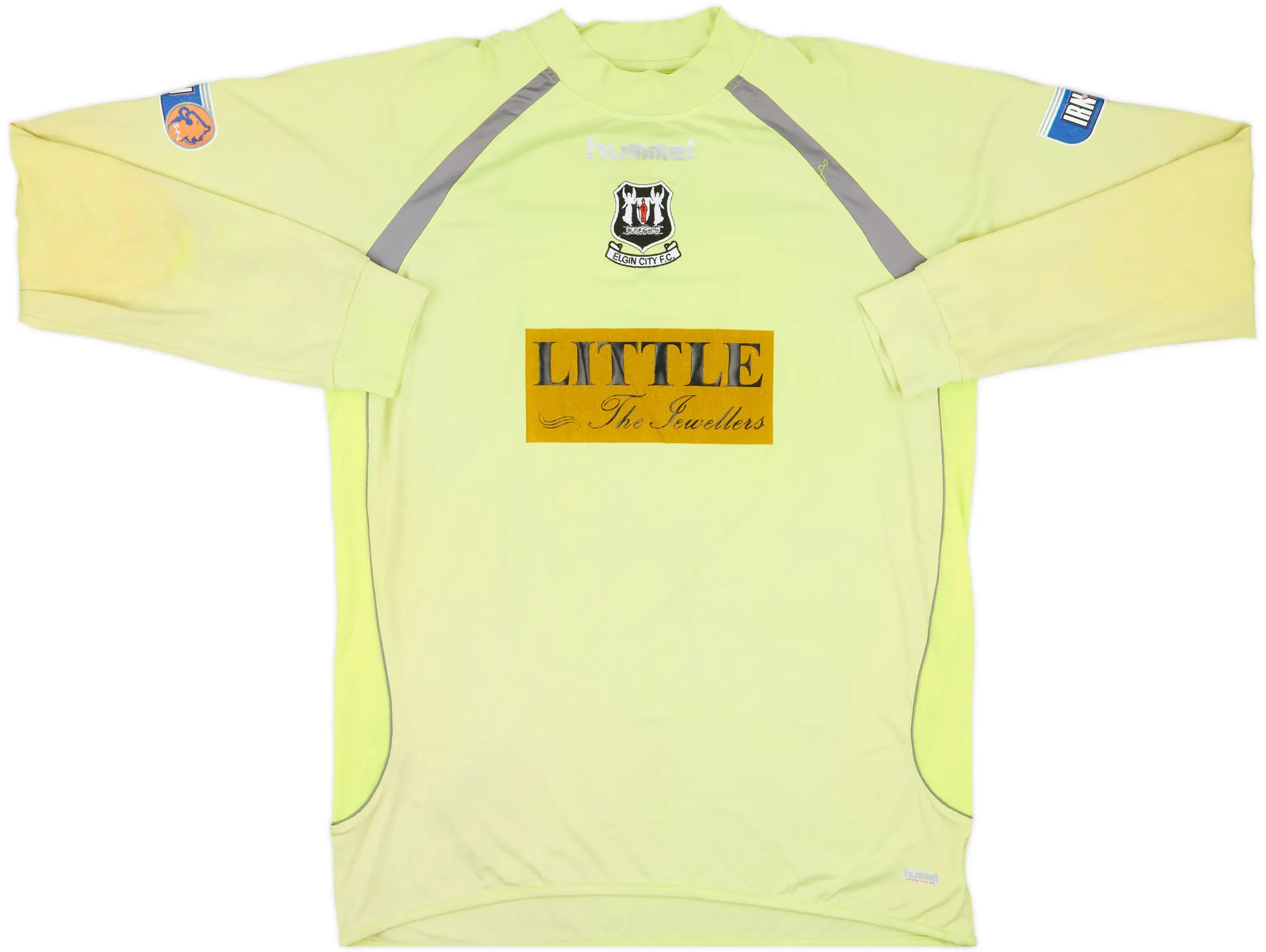 Hummel Elgin City Mens LS Goalkeeper Player Issue Home Shirt 2009/10