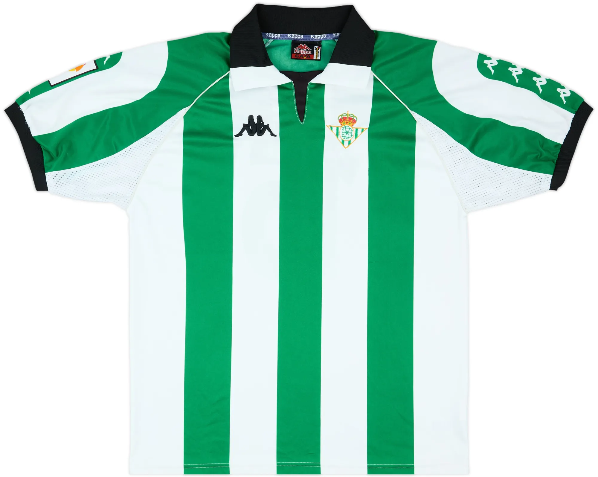 Kappa Real Betis Mens SS Player Issue Home Shirt 1998/99