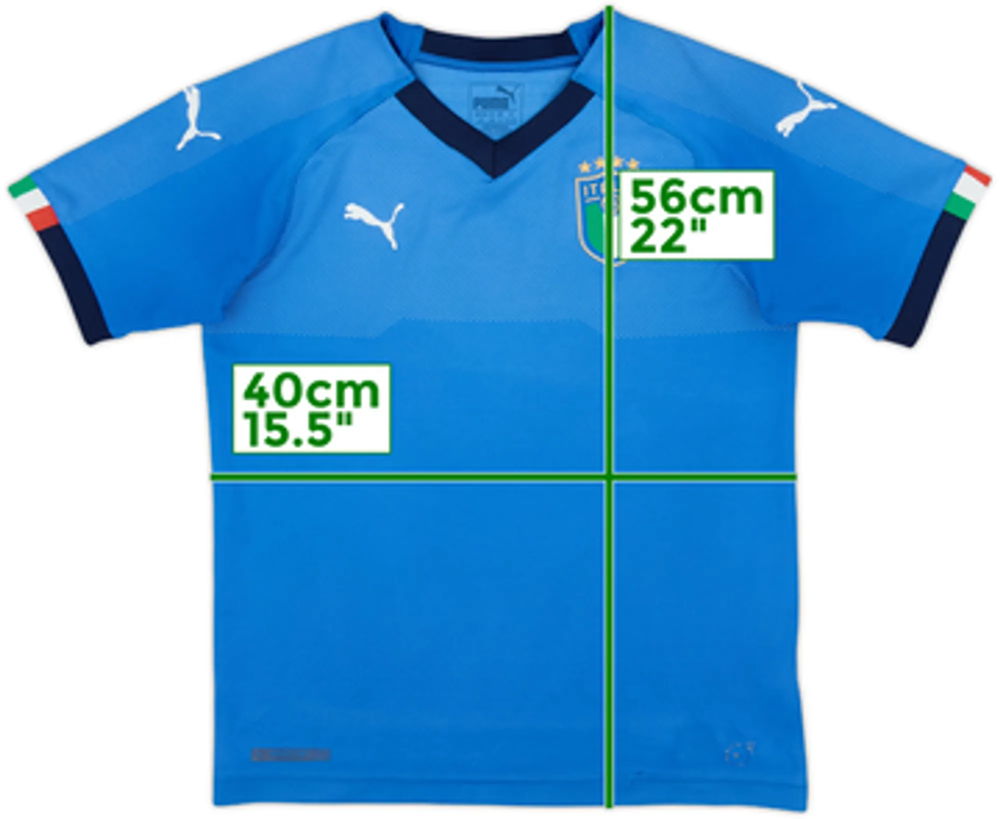 Puma Italy Boys SS Home Shirt 2018