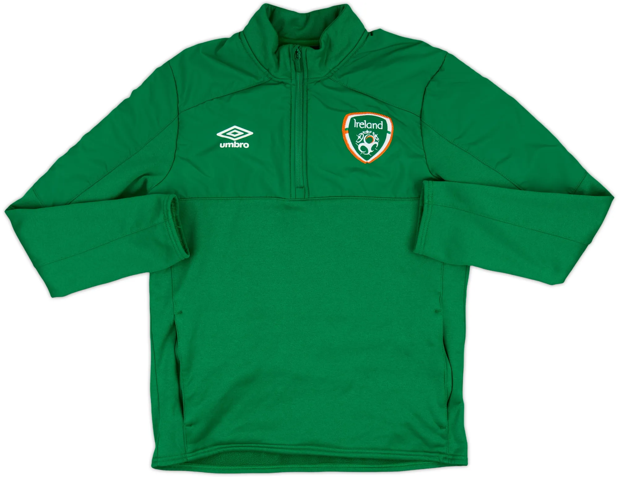 2016-17 Ireland Umbro 1/4 Zip Drill Top - 8/10 - (M)