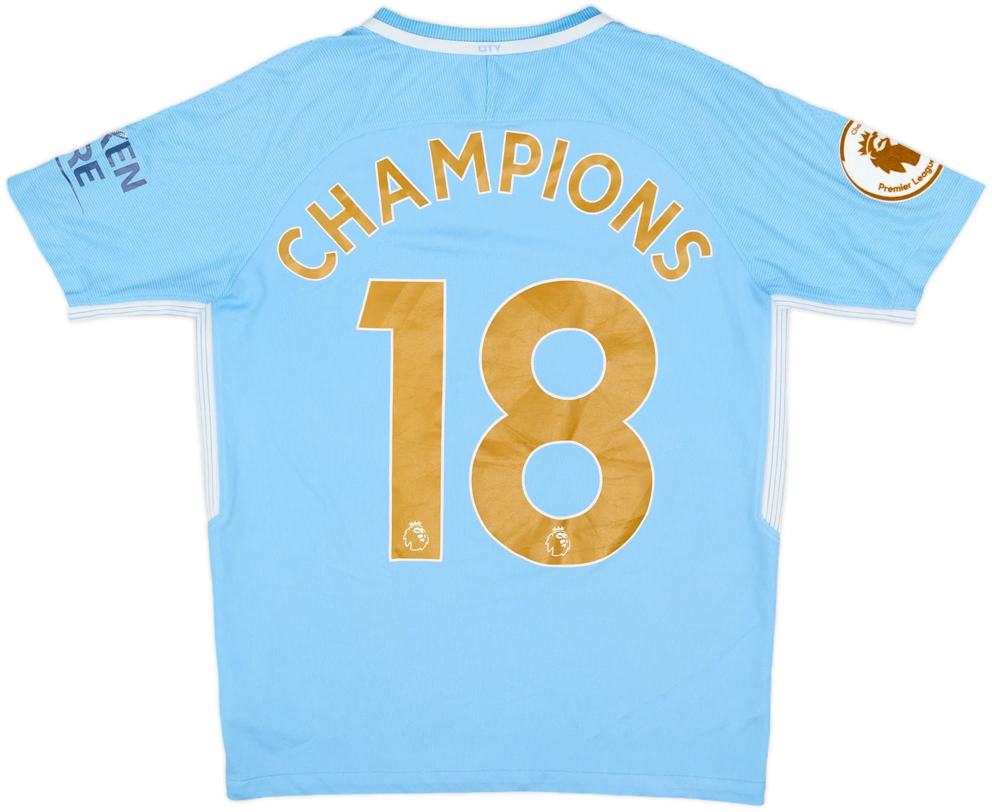 Nike Manchester City Boys SS Home Shirt 2017/18