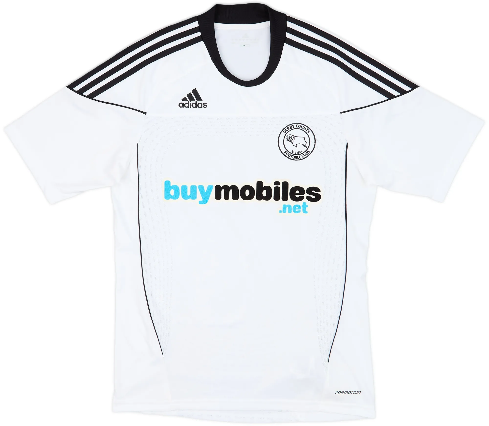 adidas Derby County Mens SS Home Shirt 2010/11