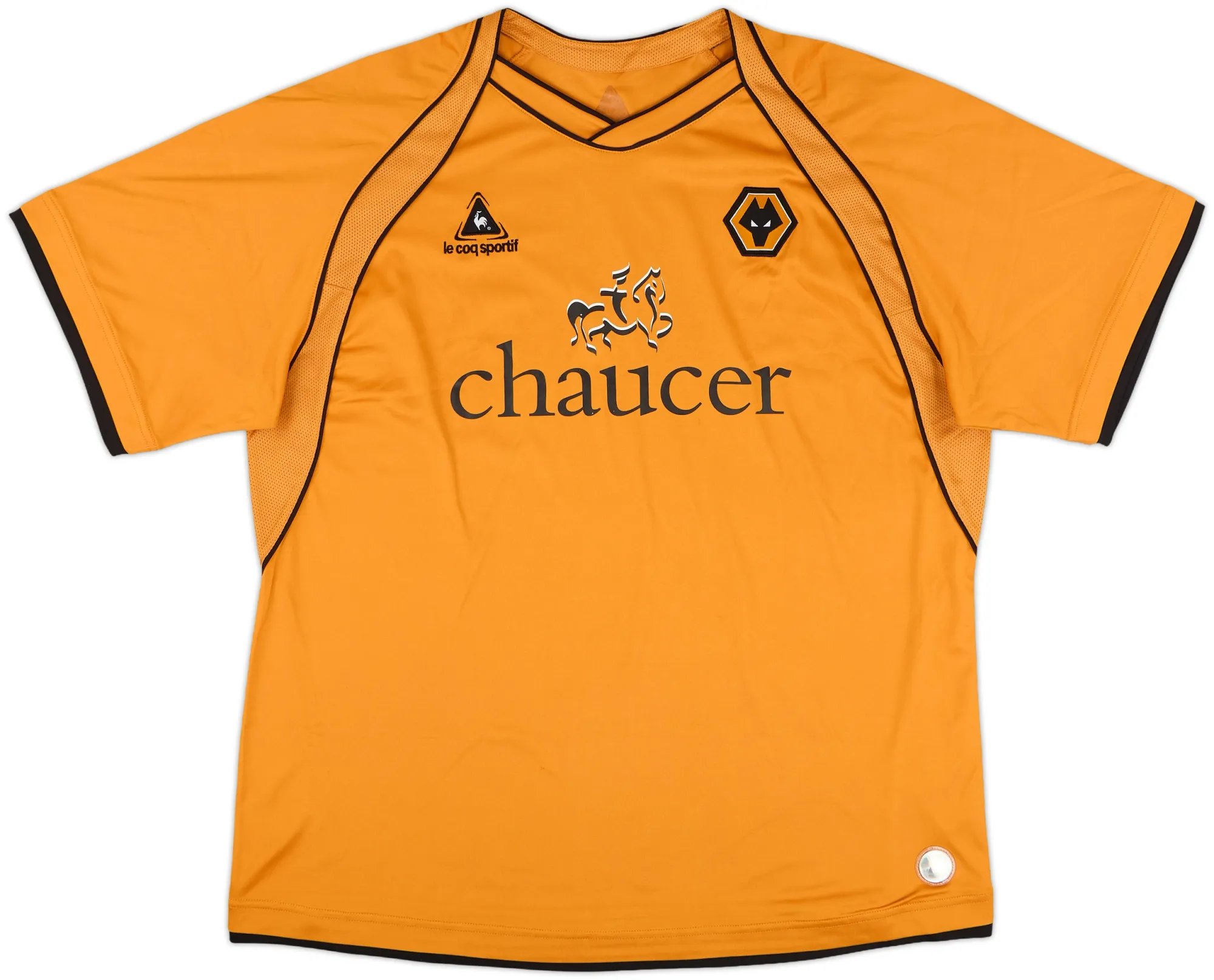 LeCoqSportif Wolverhampton Wanderers Mens SS Home Shirt 2006/08