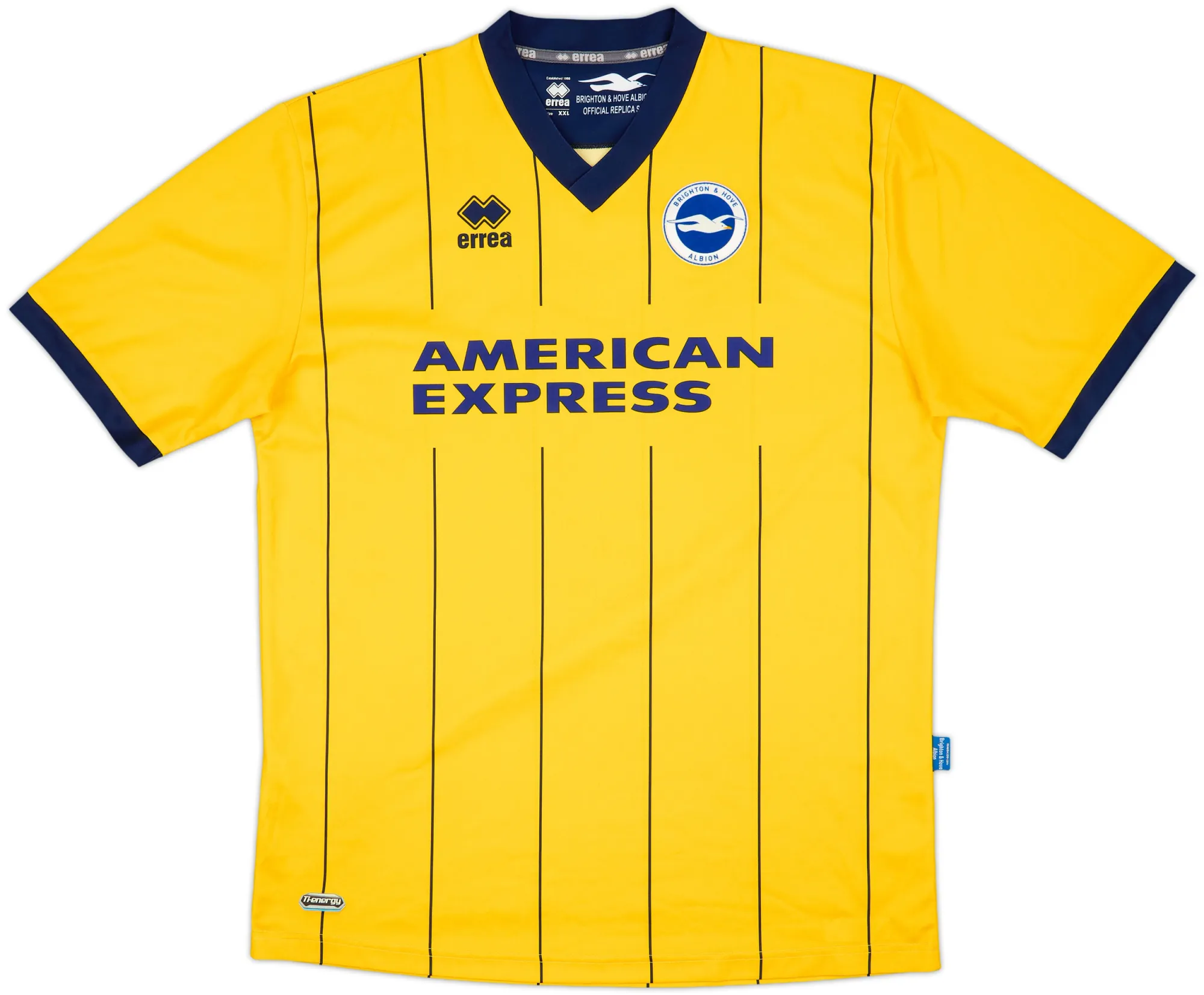 Errea Brighton & Hove Albion Mens SS Away Shirt 2013/14