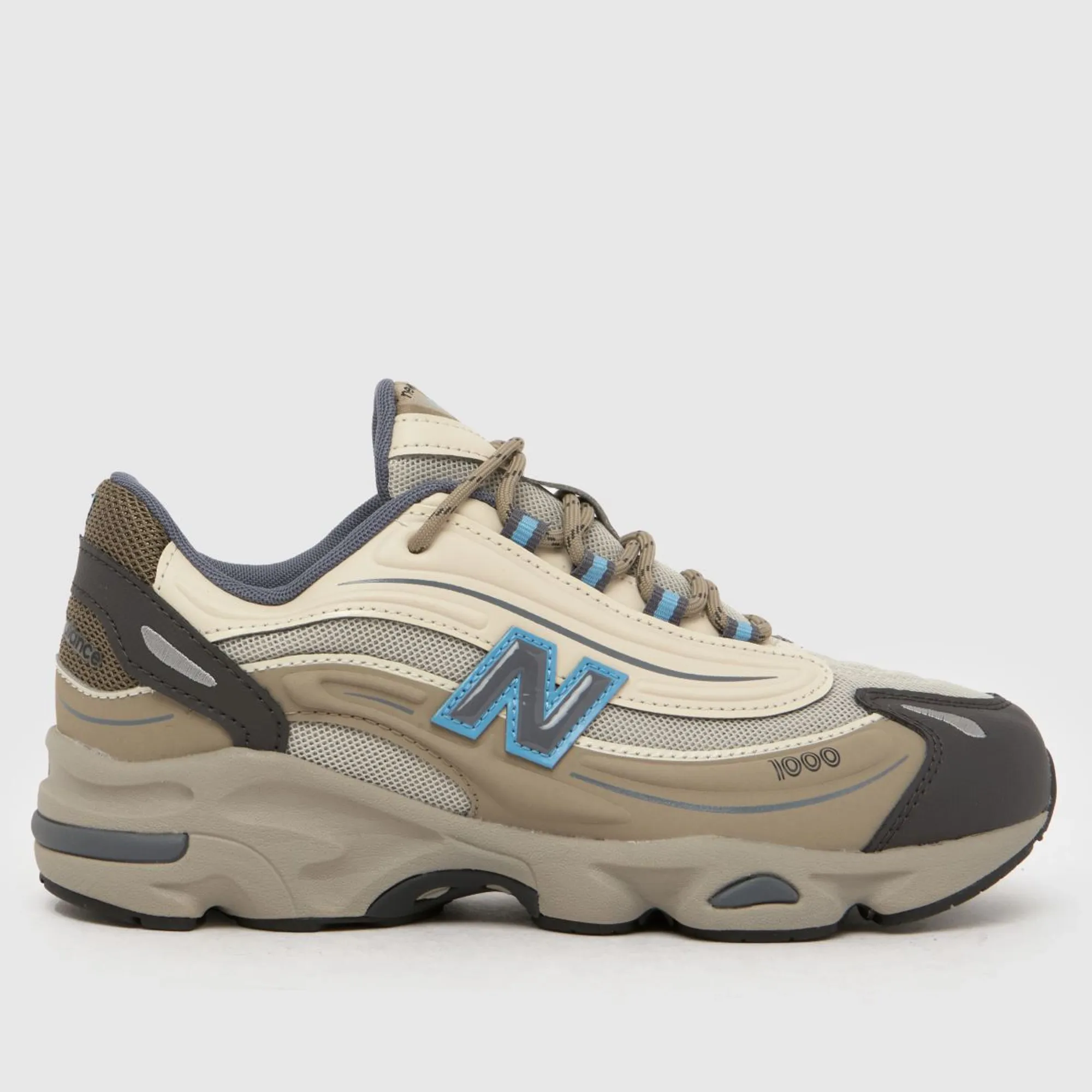 New Balance Kids' 1000 LACE in Brown/Blue Synthetic
