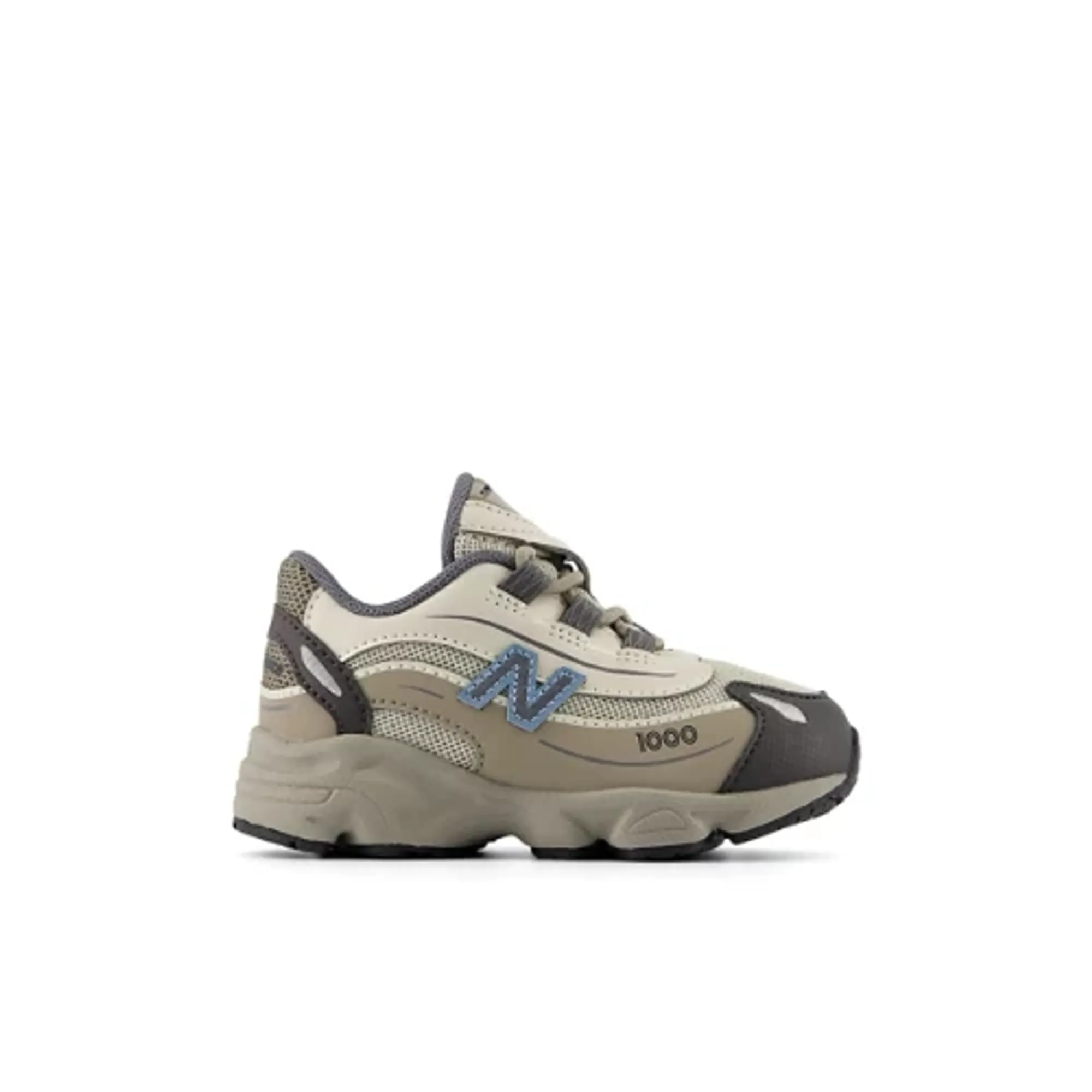 New Balance Infants' 1000 BUNGEE in Brown/Blue Synthetic