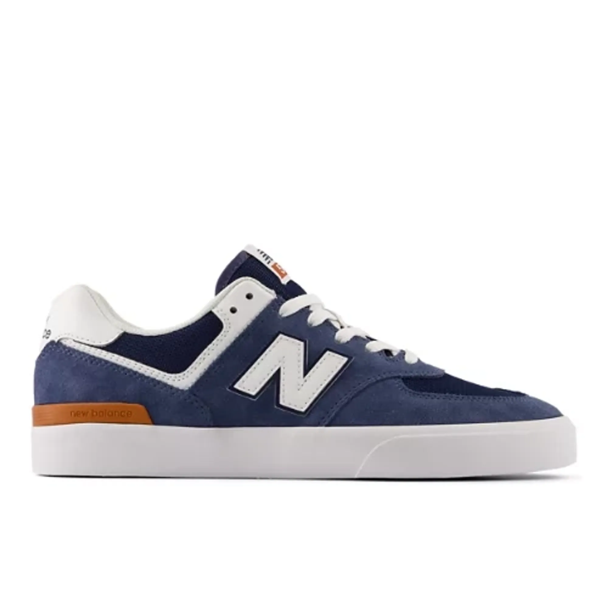 New Balance Men's NB Numeric 574 Vulc in Blue/White Suede/Mesh