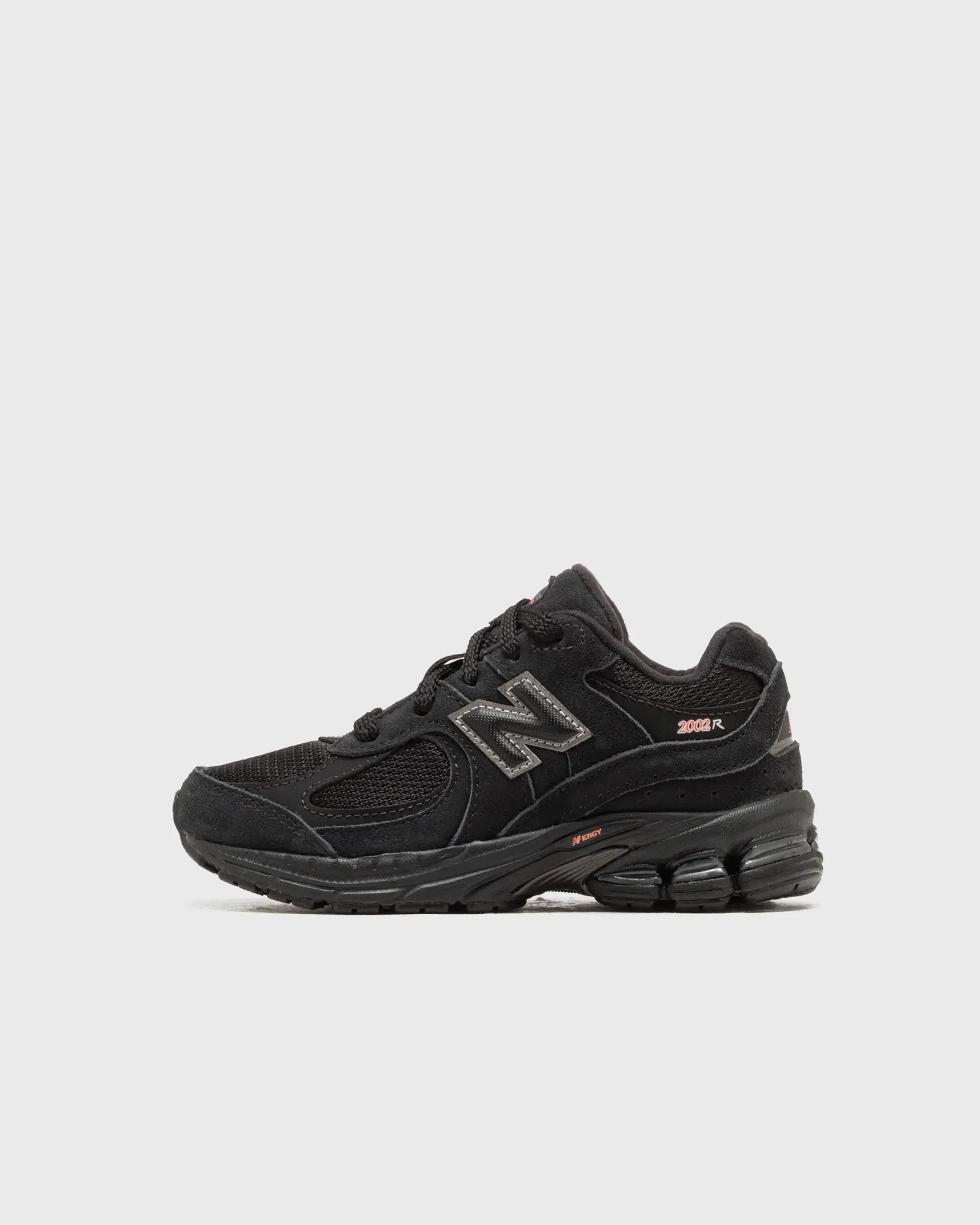 New Balance Kids' 2002 LACE in Black Leather