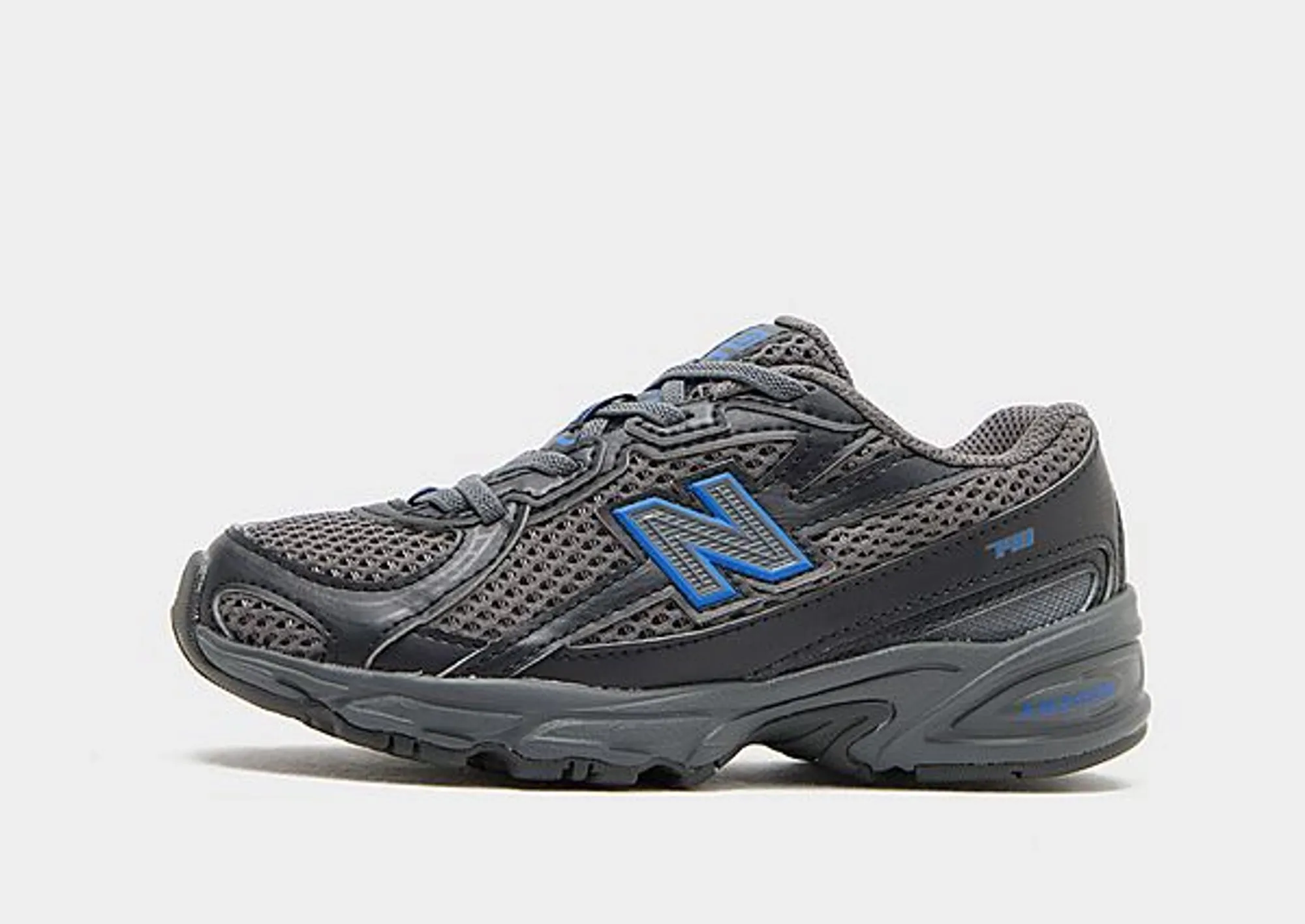 New Balance Kids' 740 BUNGEE in Black/Grey/Red Synthetic