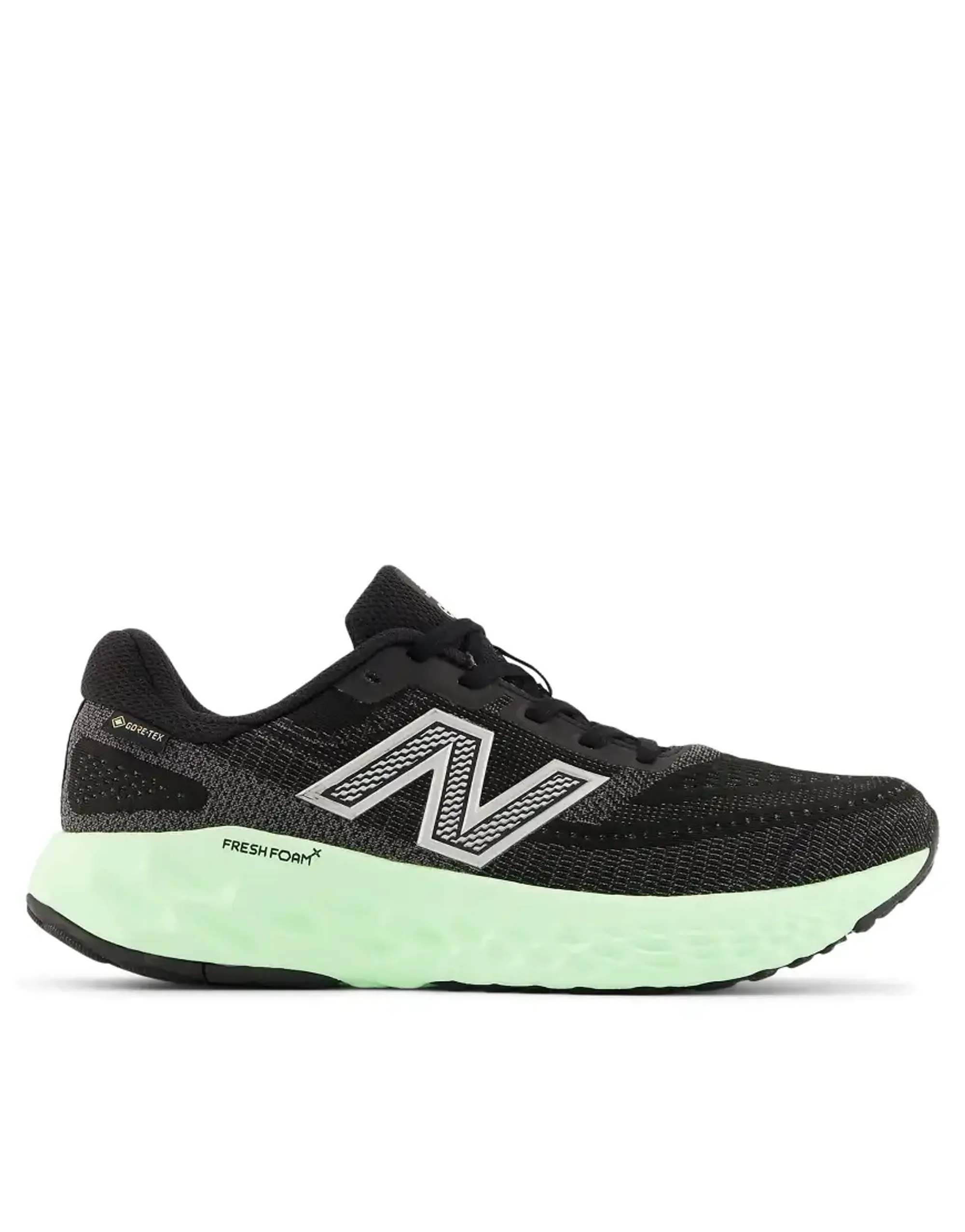New Balance Women's Fresh Foam X EVOZ v4 GORE-TEX® in Black/Green/Grey Textile