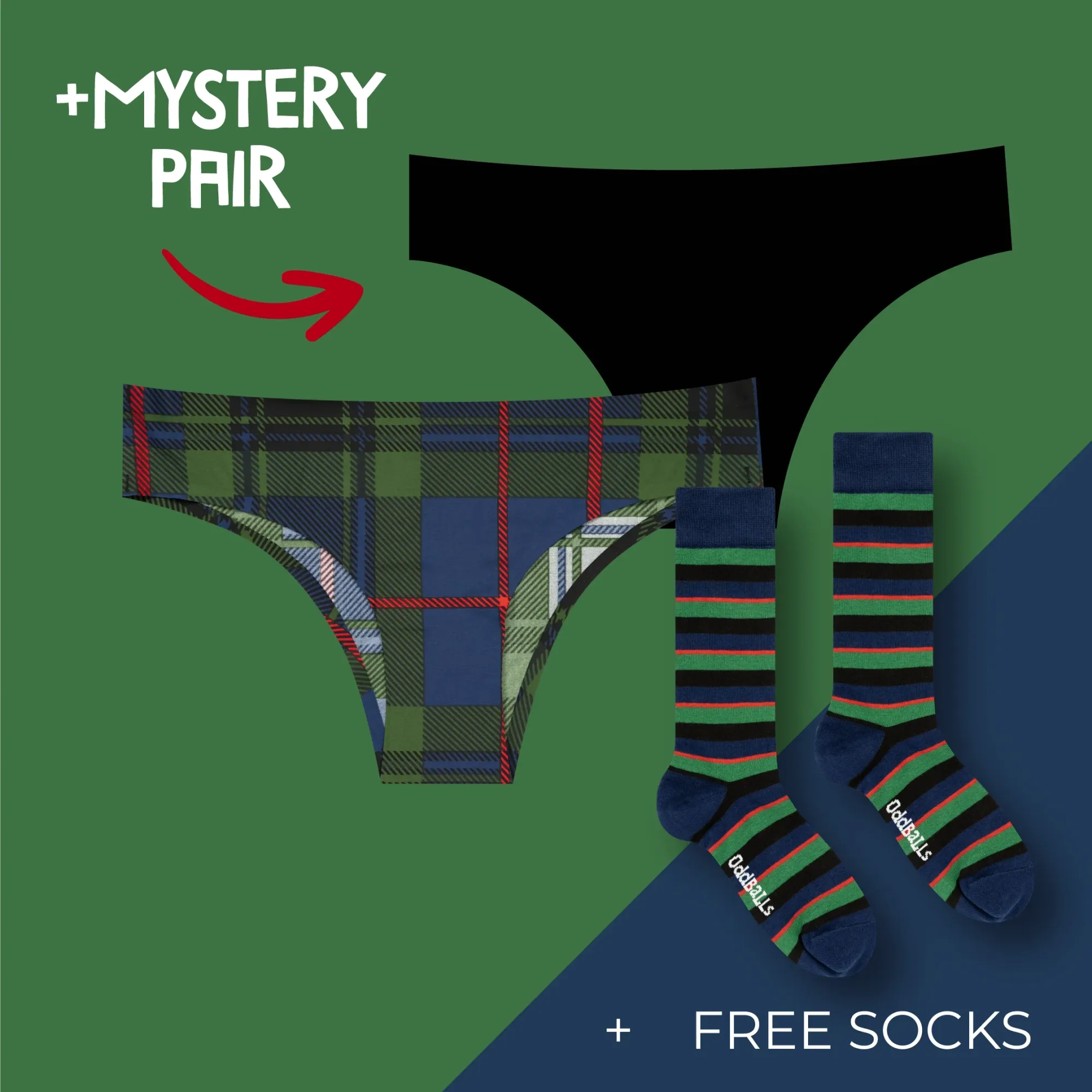 Women's Brazilian Seamless Briefs Subscription - Monthly (Free Socks + Free Delivery!)