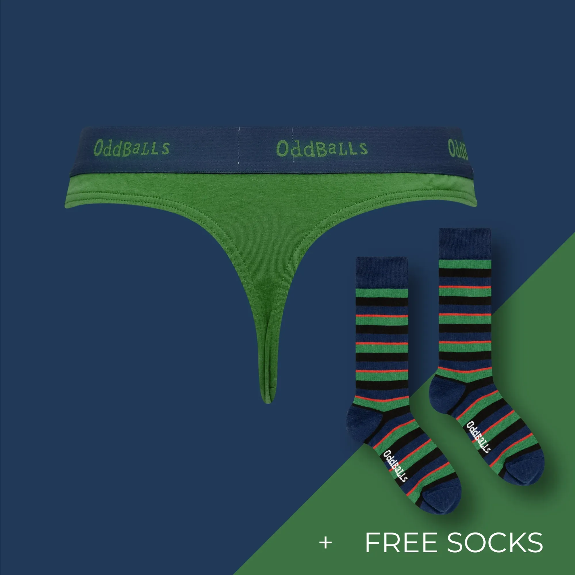 Women's Plain Thong Subscription - Monthly (Free Socks + Free Delivery!)