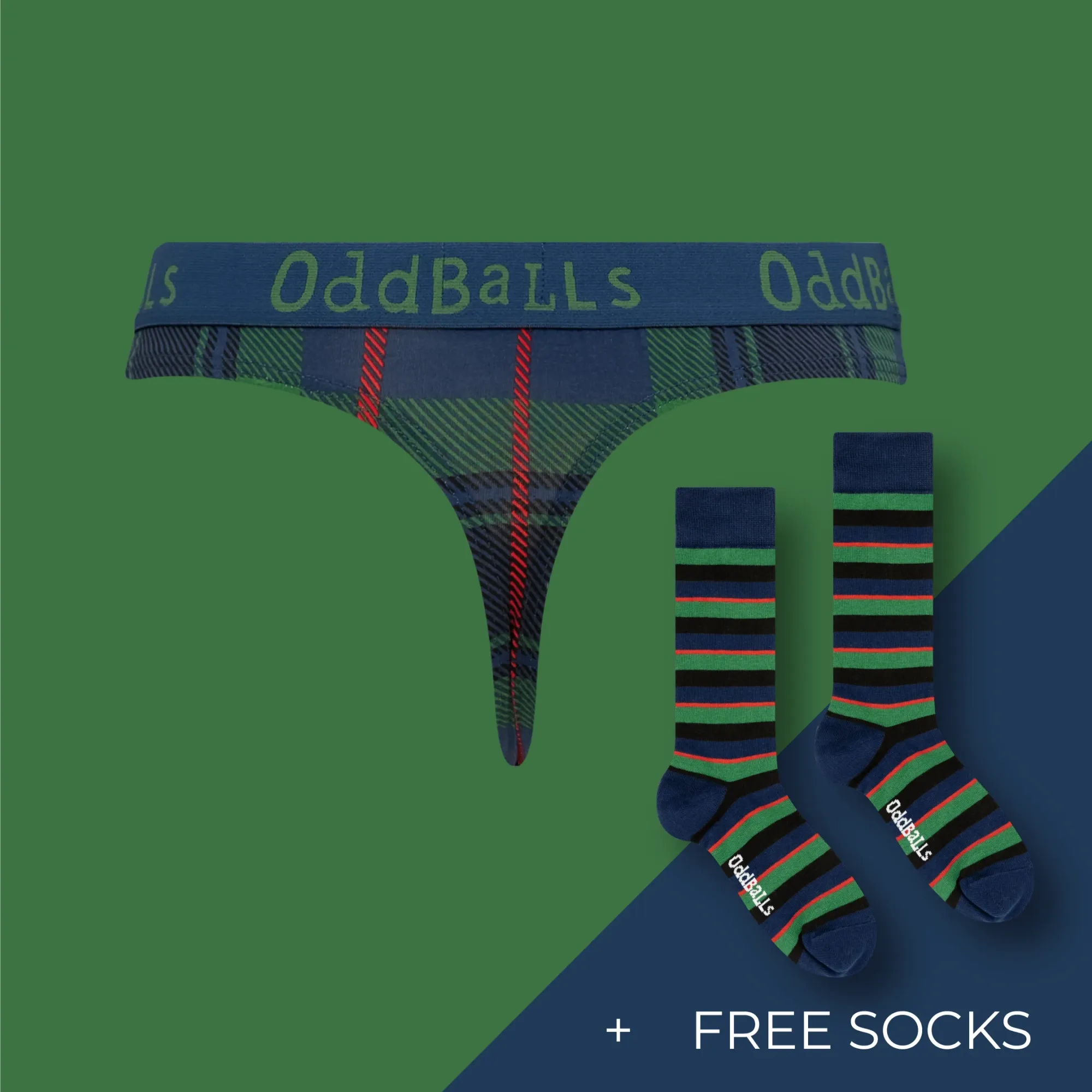 Women's Patterned Thong Subscription - Monthly (Free Socks + Free Delivery!)