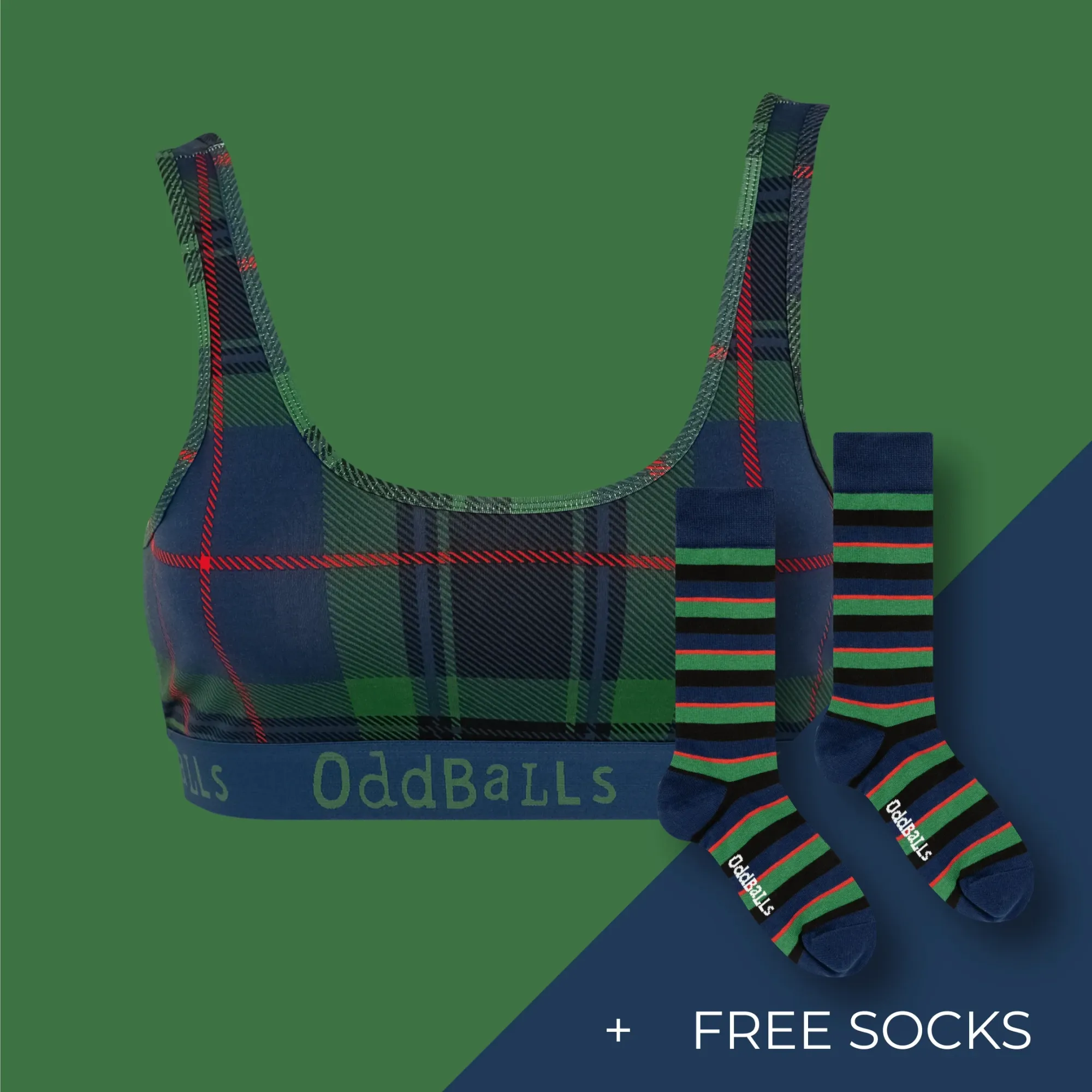 Women's Patterned Bralette Subscription - Monthly (Free Socks + Free Delivery!)