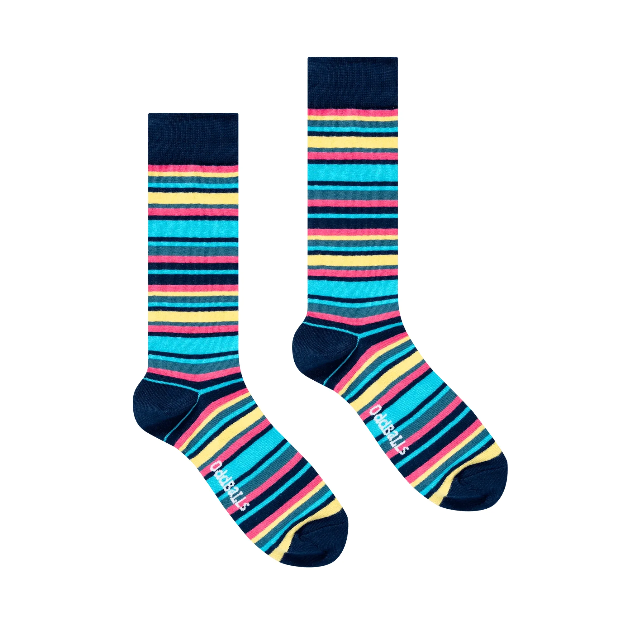 Teal Lines - Socks