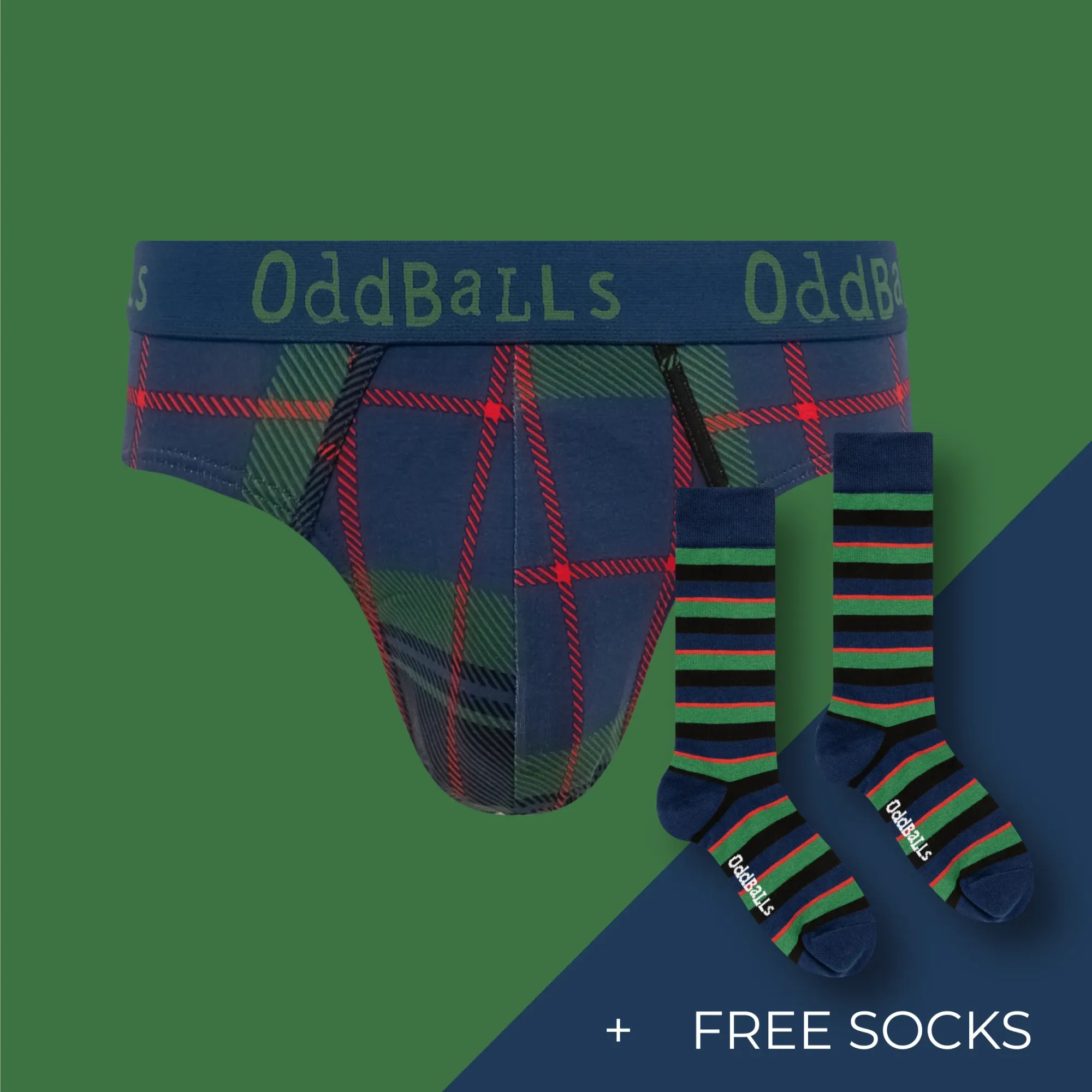 Men's Patterned Cotton Briefs Subscription - Monthly (Free Socks + Free Delivery + Free Delivery!)