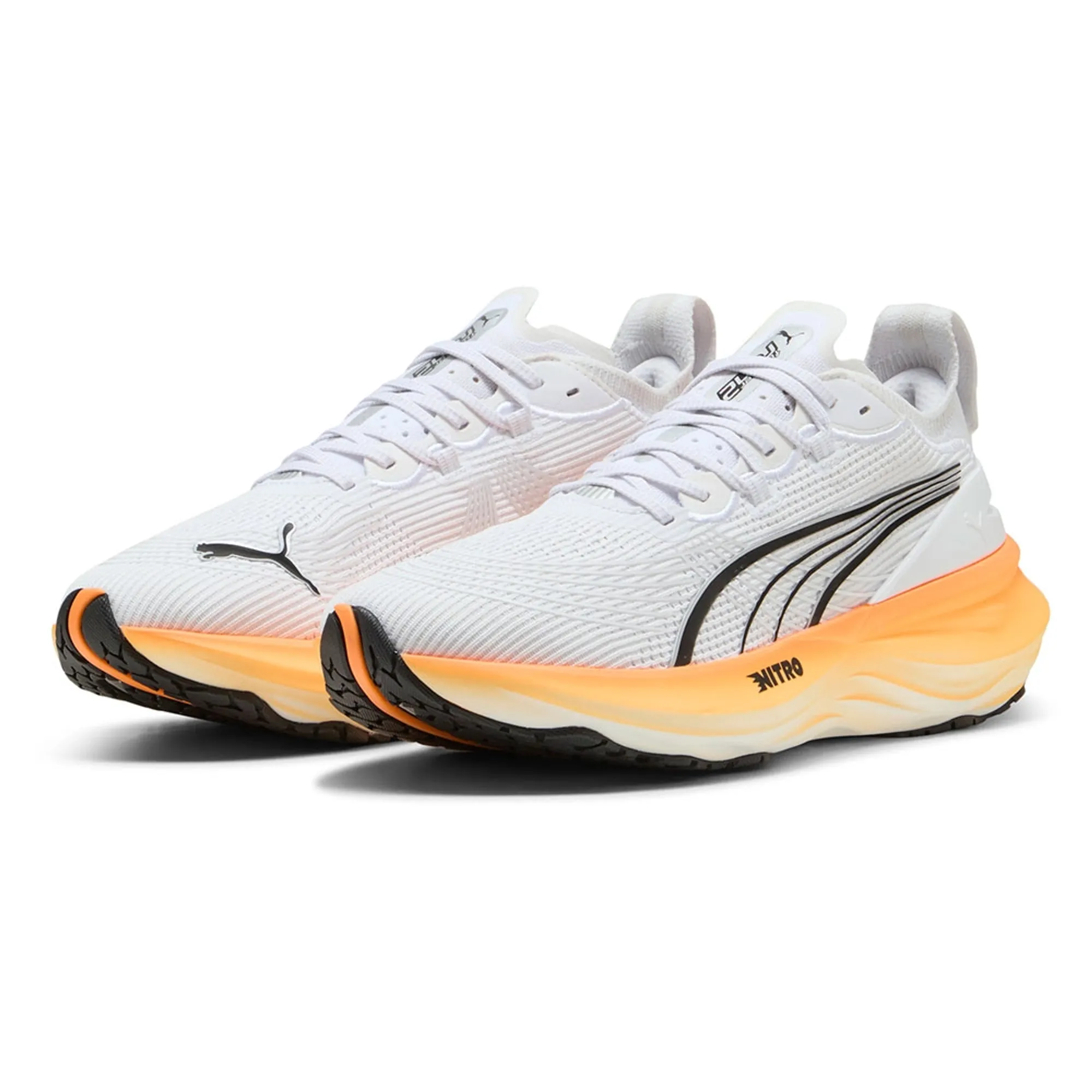 PUMA Foreverrun Nitroâ¢ 2 Running Shoes Men, White/Heat Fire