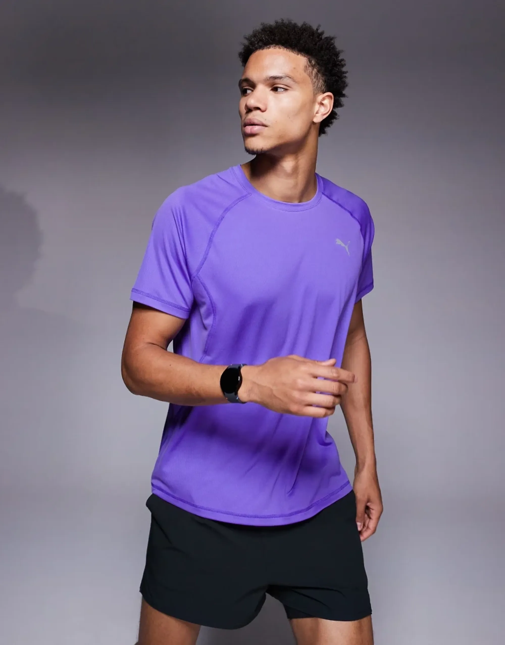 PUMA Velocity Running T-Shirt Men, Dark Amethyst, size 3XL