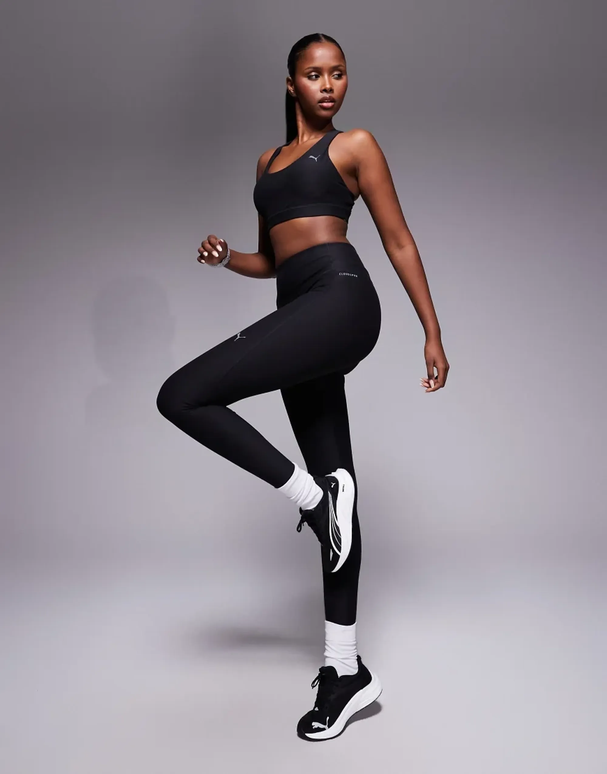 PUMA Cloudspun High-Waist Tights Women, Black, size 3XL