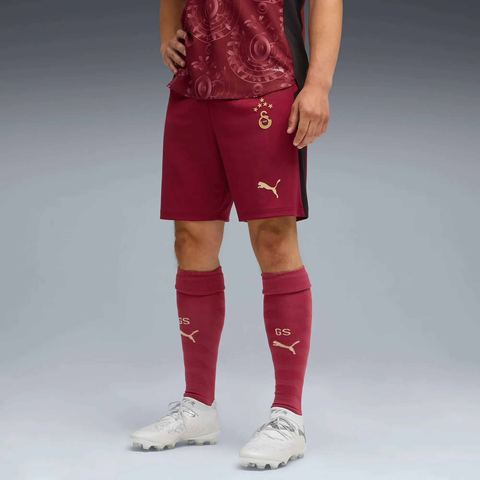 PUMA Galatasaray Sk 25/26 Shorts Men, Regal Red/Gold, size 3XL