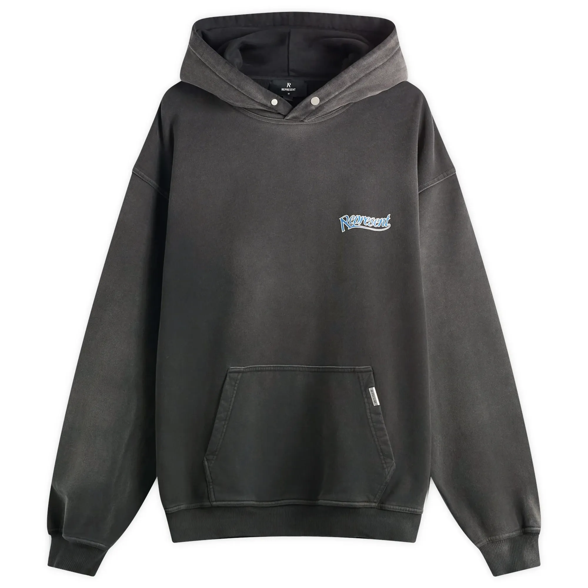Represent Men's Showcasing Hoodie Stained Black