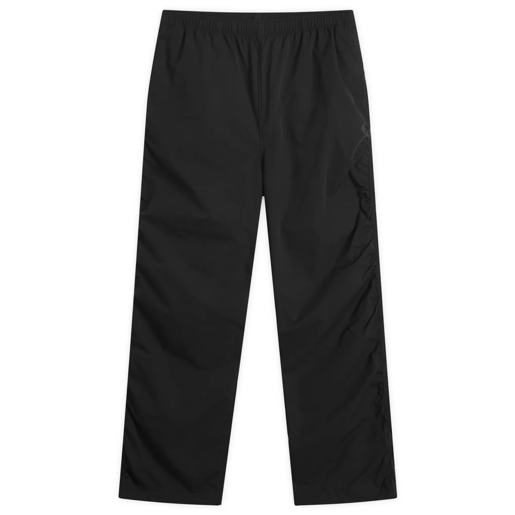 BEAMS Men's Puckering Easy Trousers Black