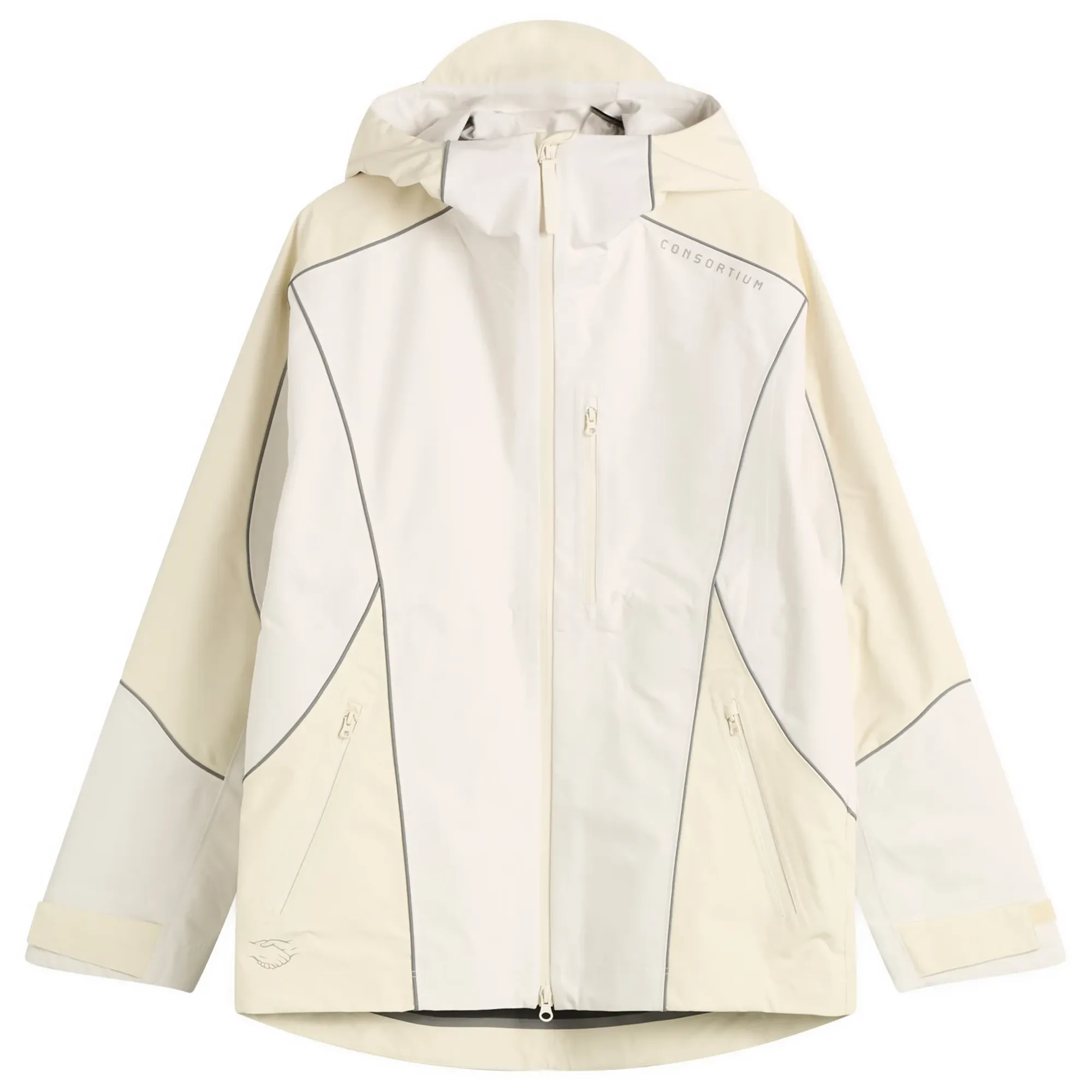 Adidas Men's Consortium Shell Jacket Chalk White