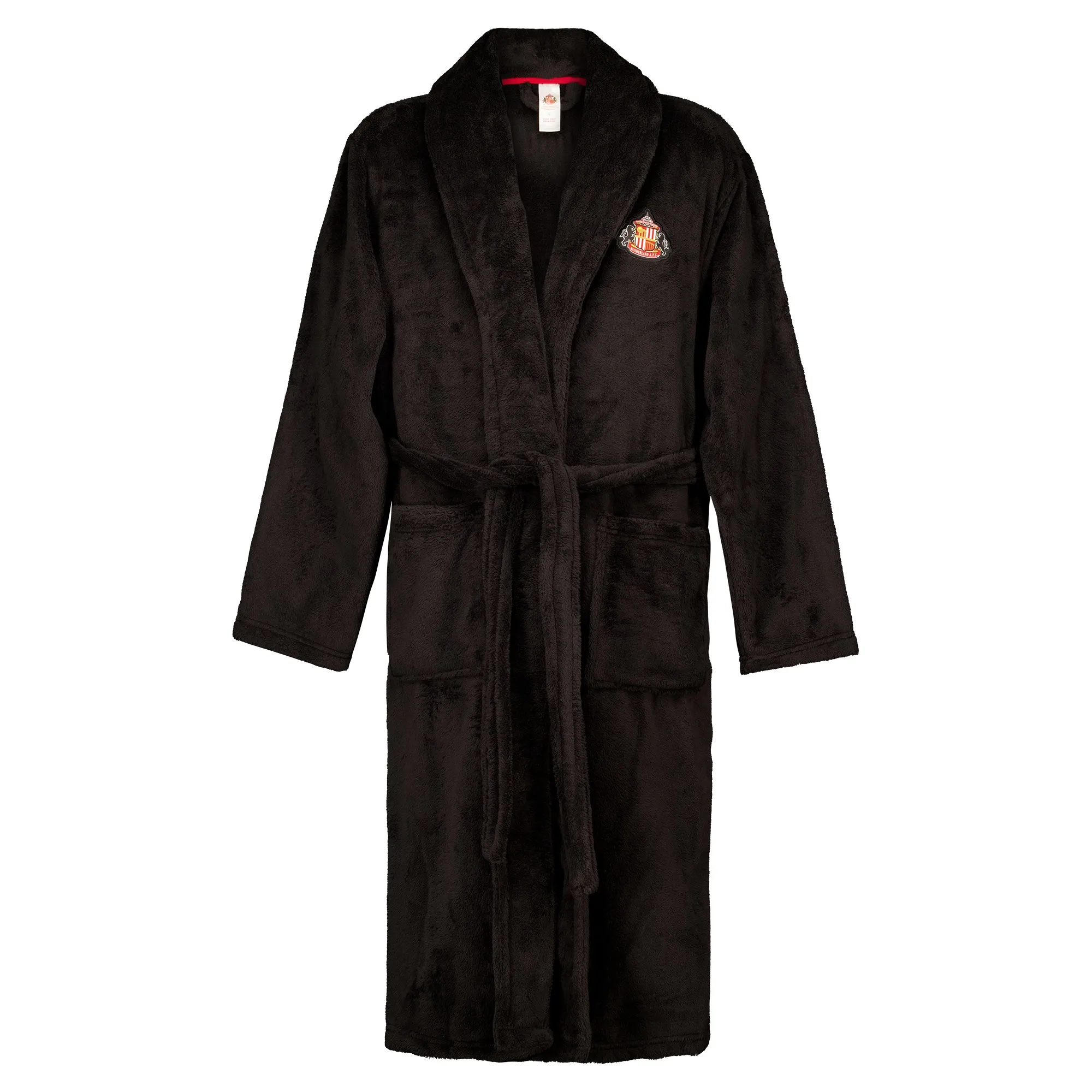 Sunderland Supersoft Dressing Gown - Black - Mens